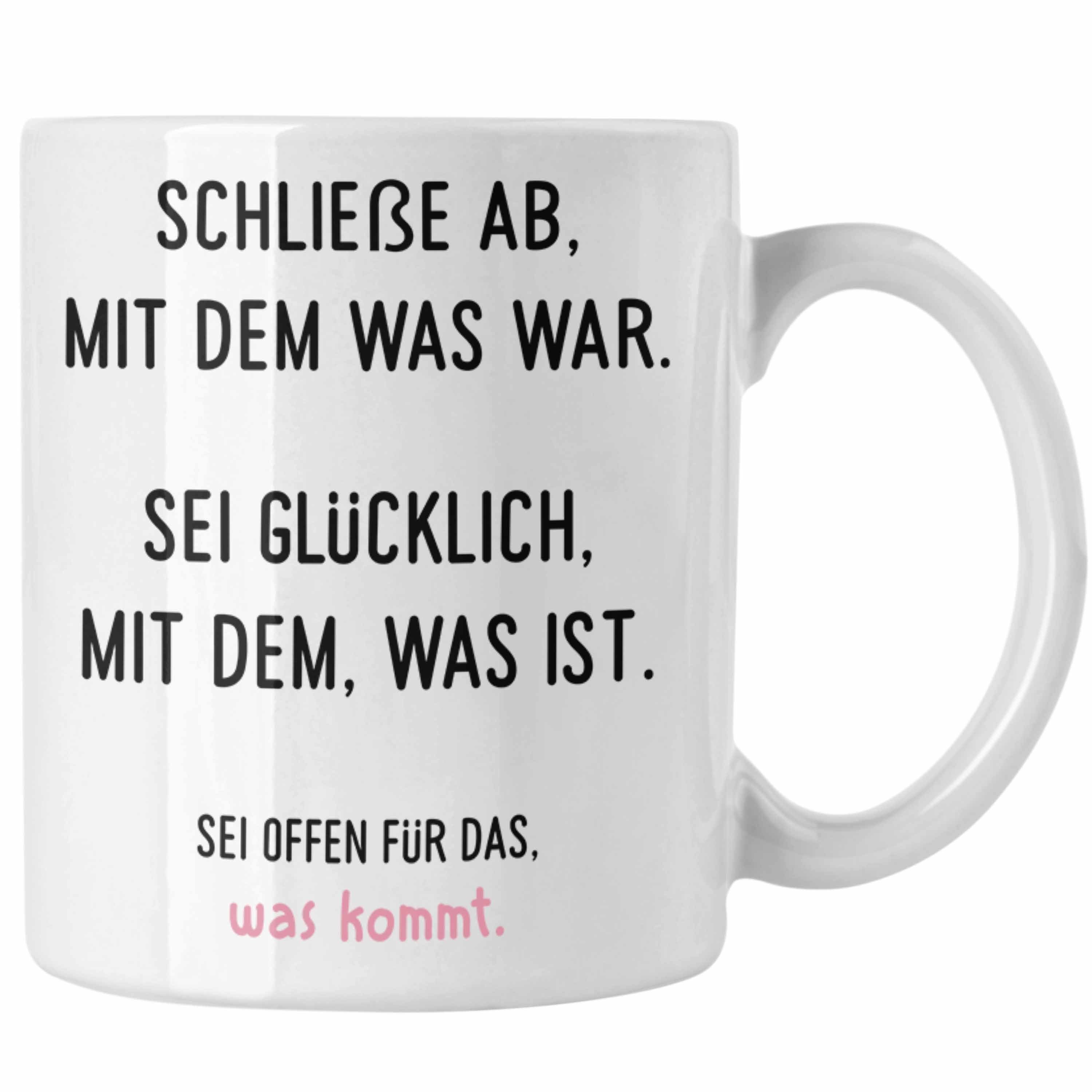 Trendation Tasse Trendation - Job Weiss Neuer Abschiedsgeschenk Spruch Kollegin Geschenk Jobwechsel Tasse