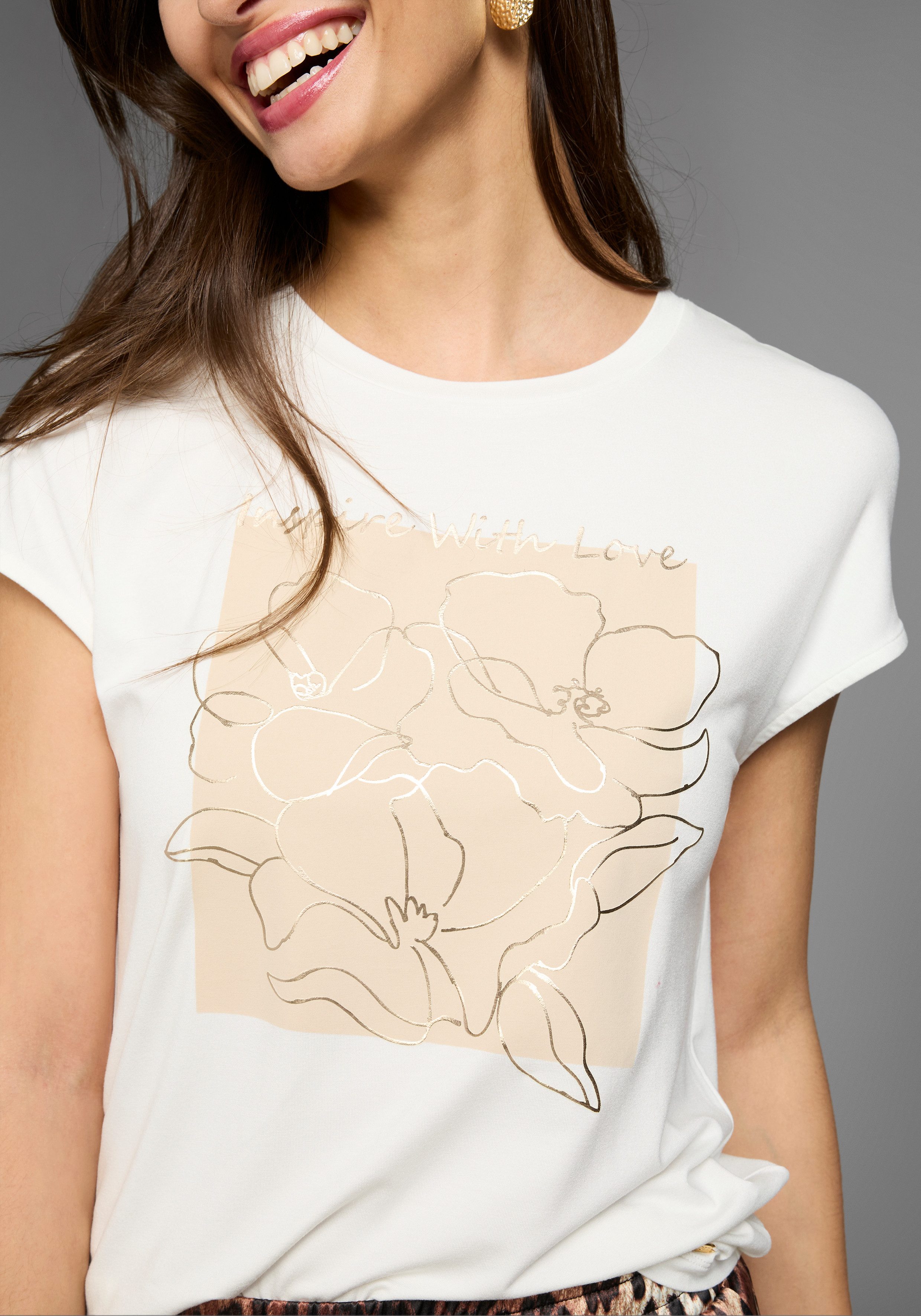 Laura Scott T-Shirt mit Frontprint günstig online kaufen