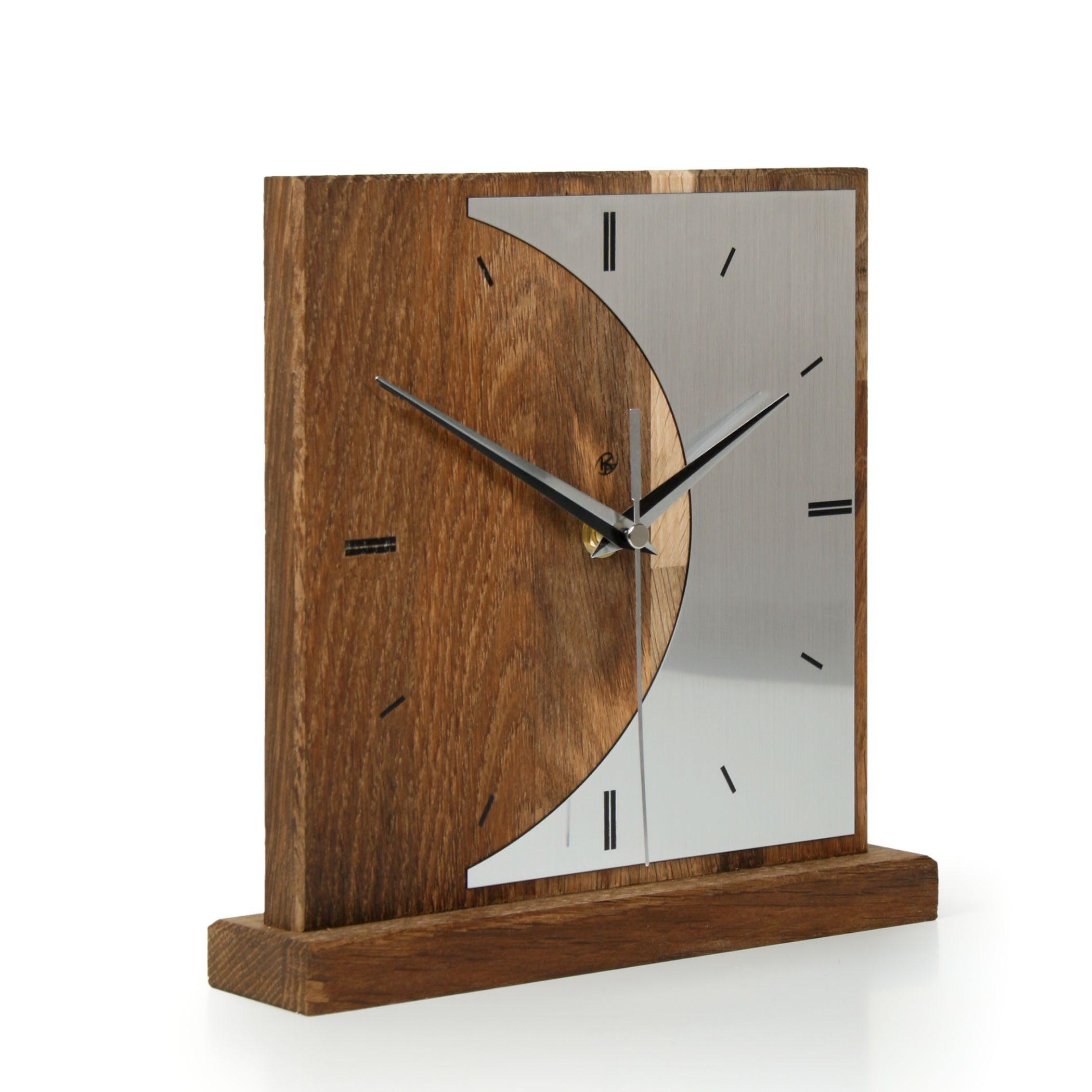 Kreative Feder Standuhr Designer-STANDUHR „Silvermoon“ aus günstig online kaufen