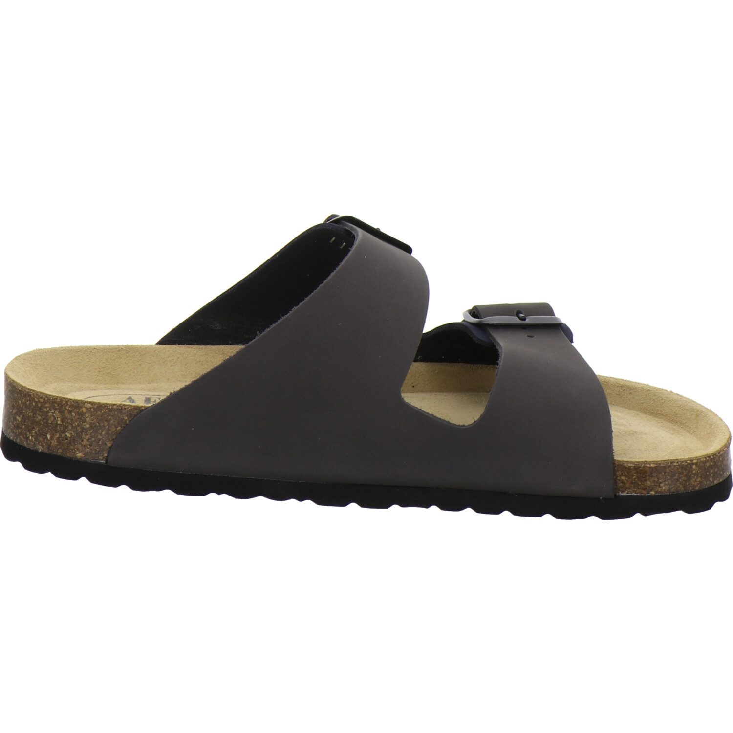 AFS-Schuhe 310040 Zweischnaller Pantolette für Herren mit Fußbett, bequeme Sandalen aus Leder