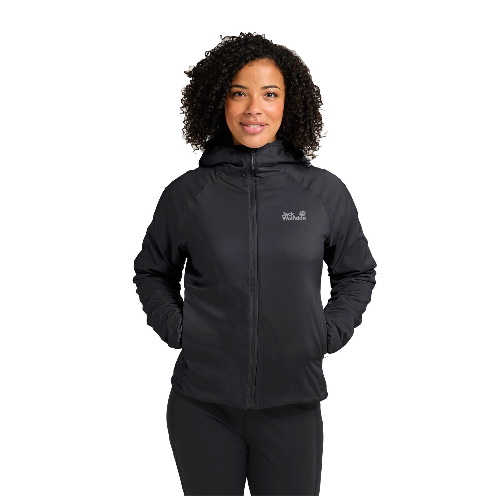 Funktionsjacke Wanderjacke Prelight Insulated (winddicht, warm) schwarz Damen