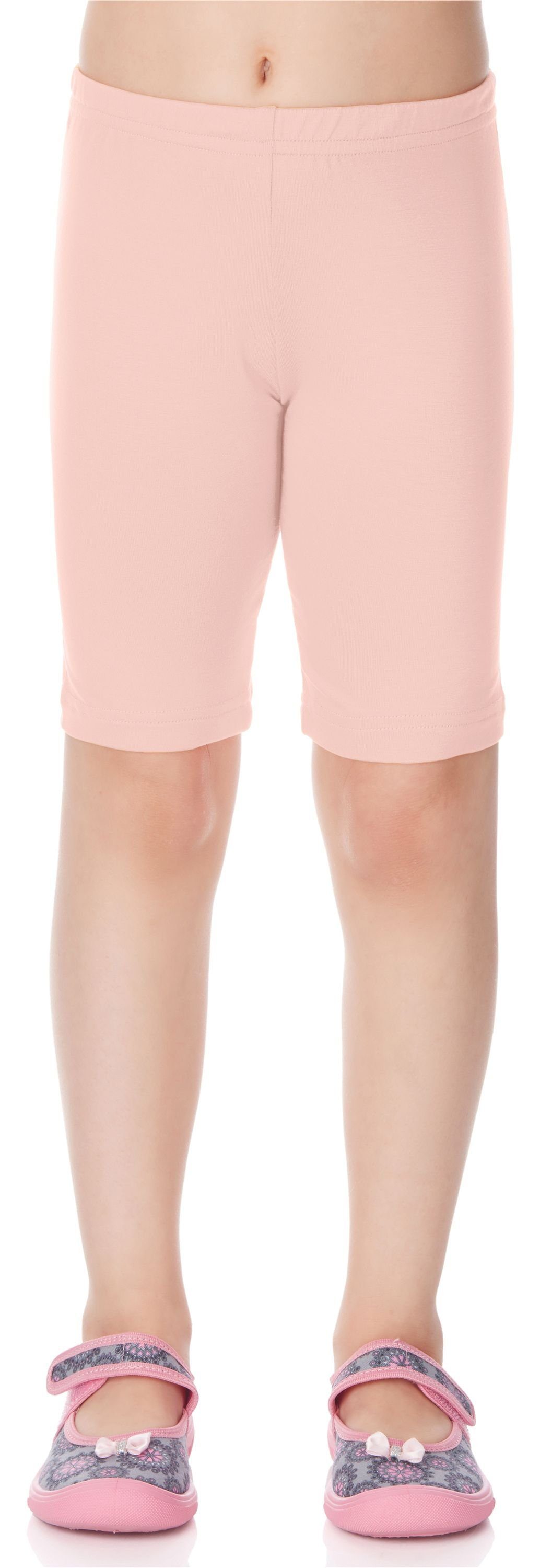Merry elastischer aus Viskose MS10-132 Style Kurze Bund Puderrosa Mädchen Leggings Leggings (1-tlg)
