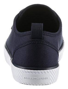 Tommy Hilfiger VULC CANVAS SNEAKER Plateausneaker, Freizeitschuh, Halbschuh, Schnürschuh mit praktischer Anziehlasche