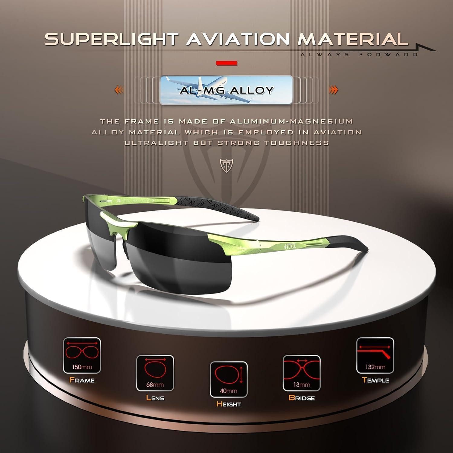 LuxusKollektion Sonnenbrille Sonnenbrille 8177-c6-grün Rahmen Grau Linse (Nicht Verspiegelt)