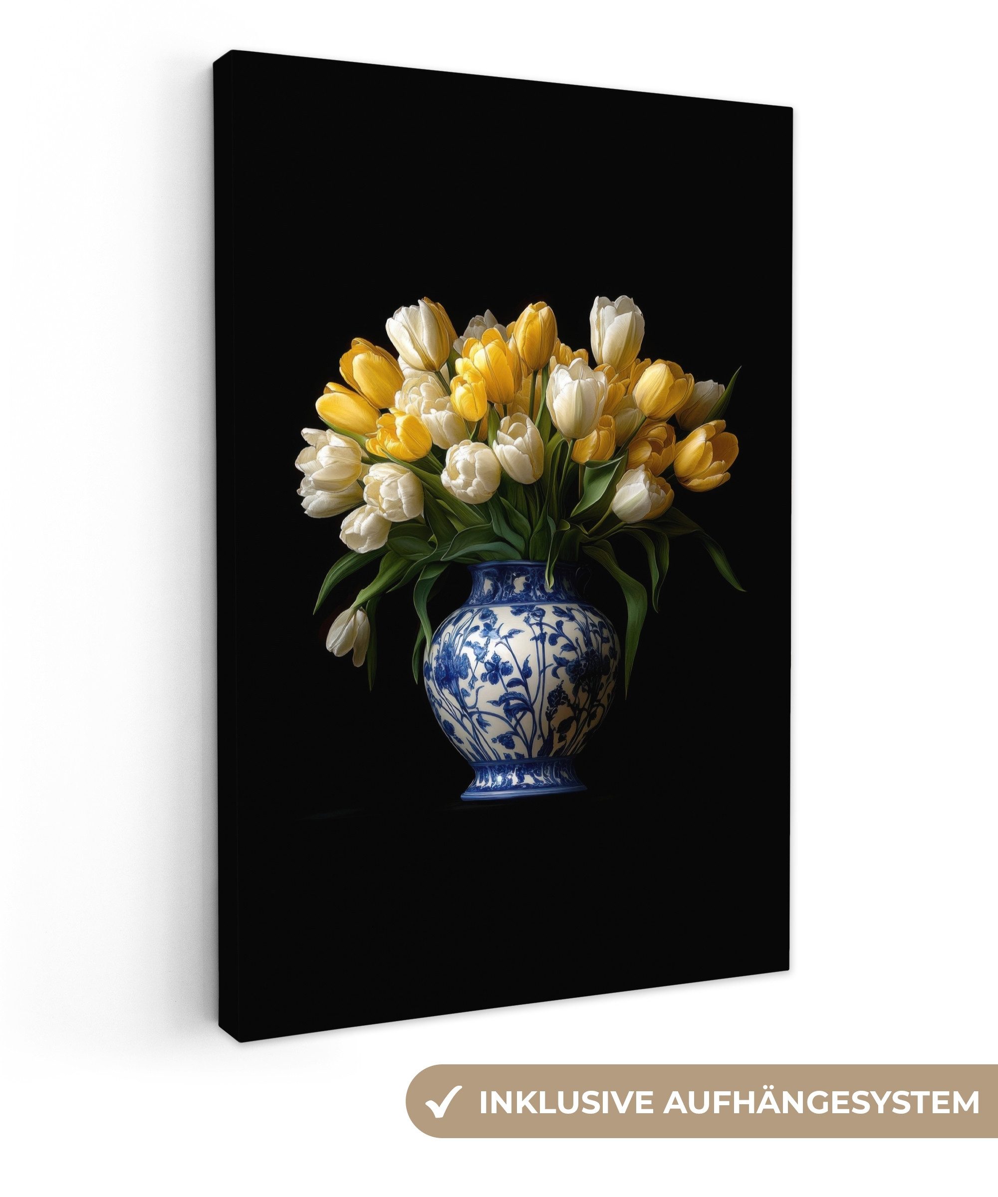 OneMillionCanvasses® Leinwandbild Gelb - Tulpen - günstig online kaufen