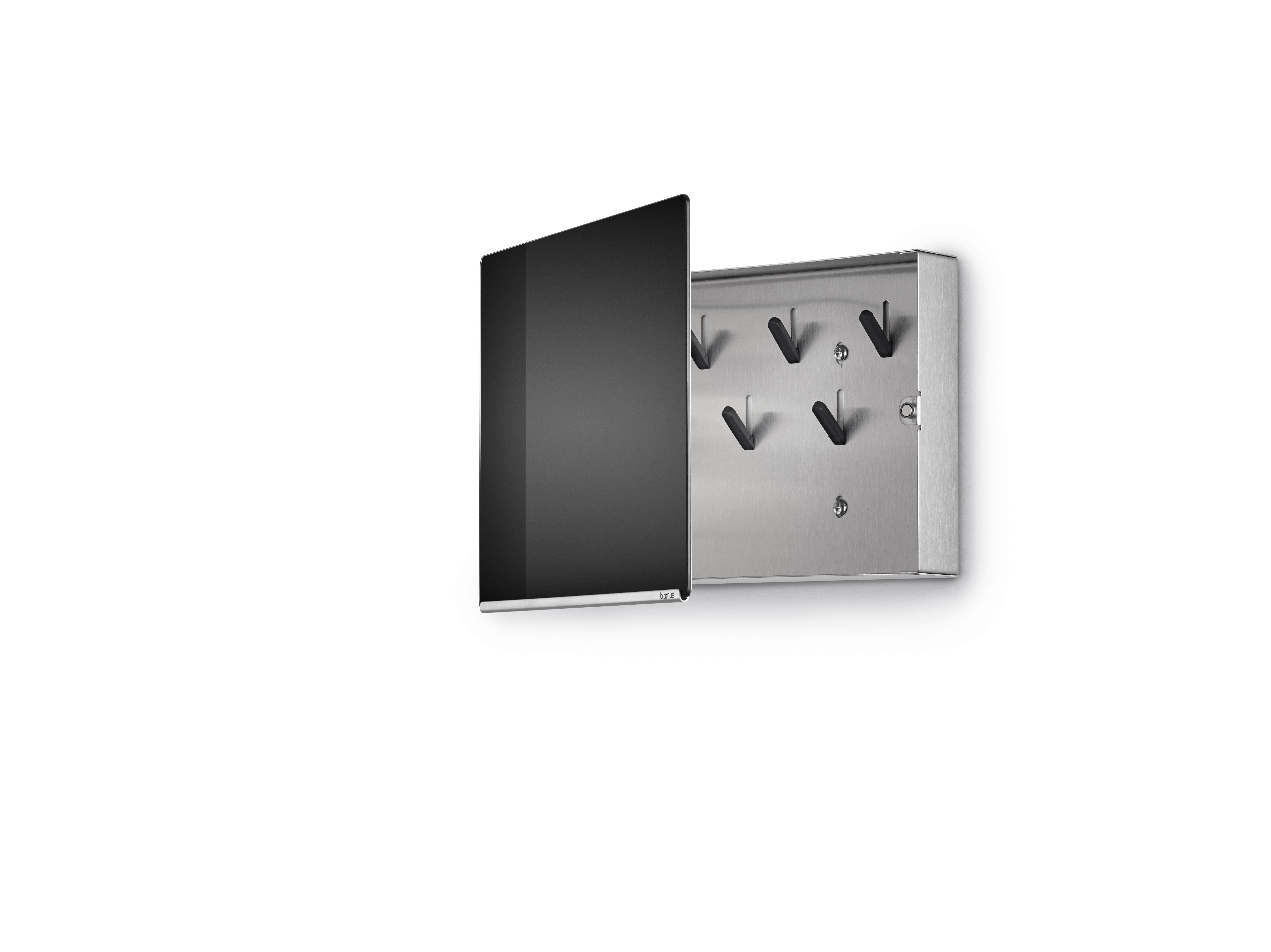 blomus Schlüsselkasten -VELIO- Schlüsselbrett, Magnetwand: Modernes Design (1 St), 7 gummierte Haken, inkl. Magnet, Magnetfunkton