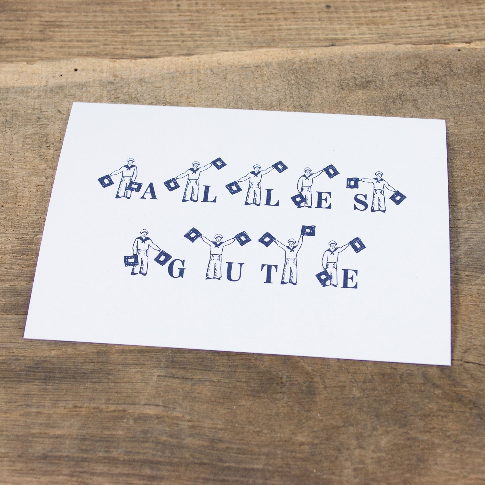 Bow & Hummingbird Geburtstagskarte Postkarte Alles Gute, 100 % Recyclingpapier