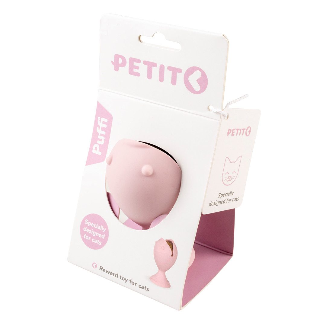 EBI Tierkuscheltier EBI Petit Cat Toy Puffi Farbe: rosa