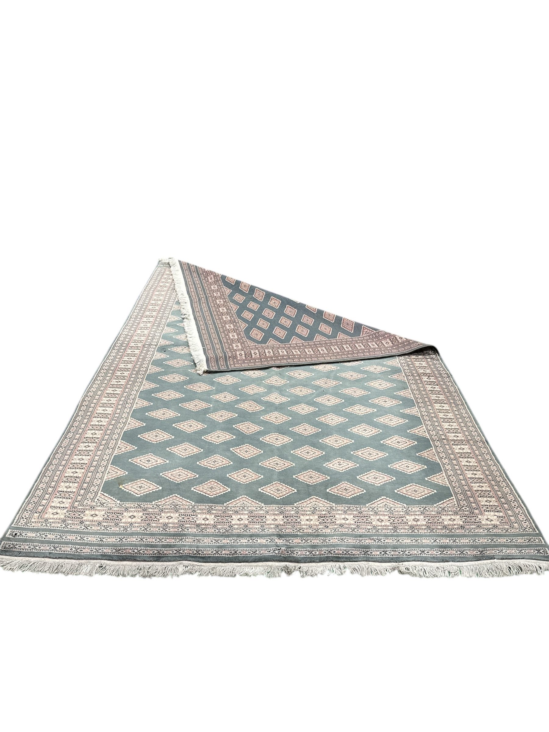 Rug Studios Teppich SHALIMAR PENTAG SEHR FEIN HANDGEKNÜPFT, Rechteckig, Höhe: 0 mm, Handgeknüpft, 170 x 250 cm, Grün