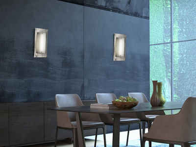 FISCHER & HONSEL LED Wandleuchte, LED fest integriert, Warmweiß, innen 2er SET groß-e ausgefallene Designer-lampen Treppenhaus, H: 42cm