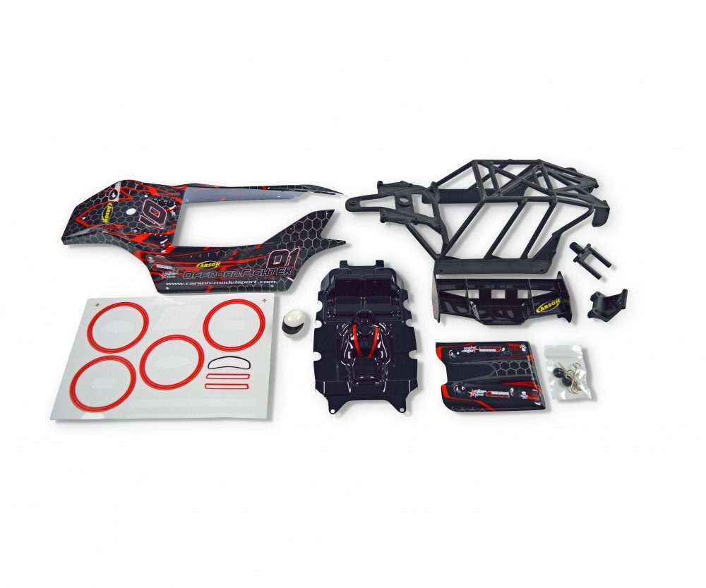CARSON Carson Karosserie-Set Offroad Fighter Cage rot RC-Ladegerät