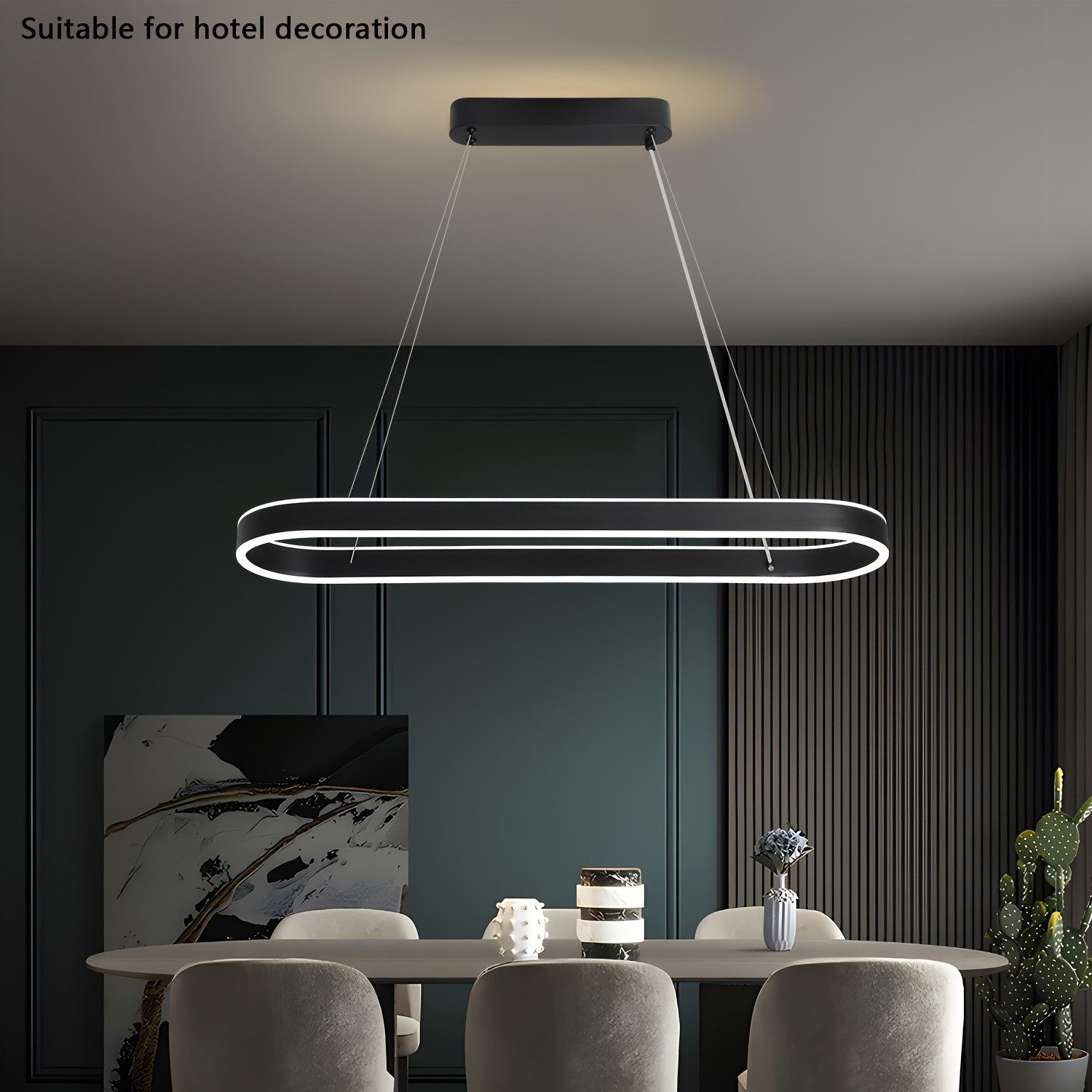 JDONG LED Deckenleuchte Moderne Metall Hängeleuchte, günstig online kaufen