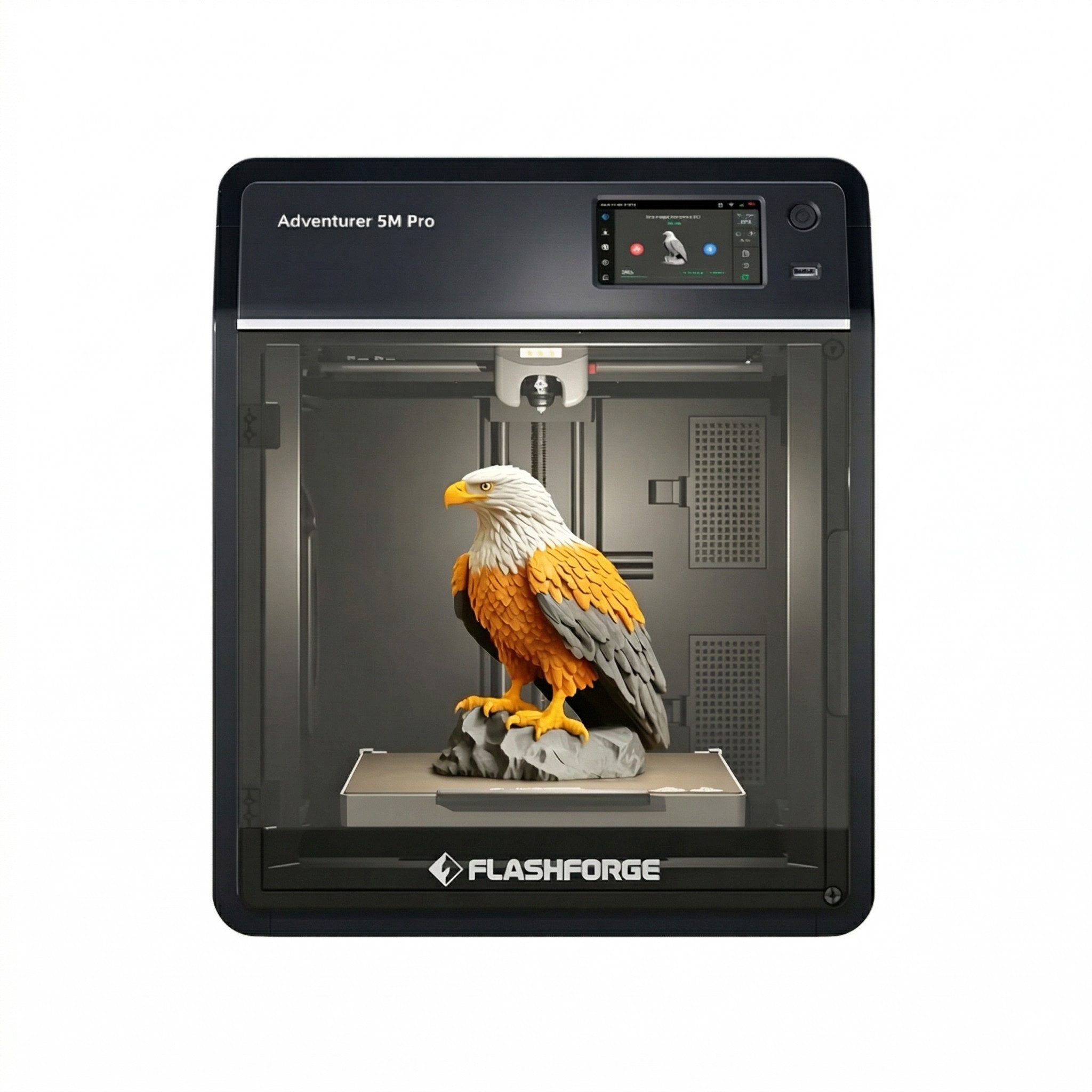 Flashforge 3D-Drucker Adventurer 5M Pro, Kamera, 600 mm/s, HEPA, Geschlossen, ABS/ASA, flexible PEI-Platte, Auto-Off