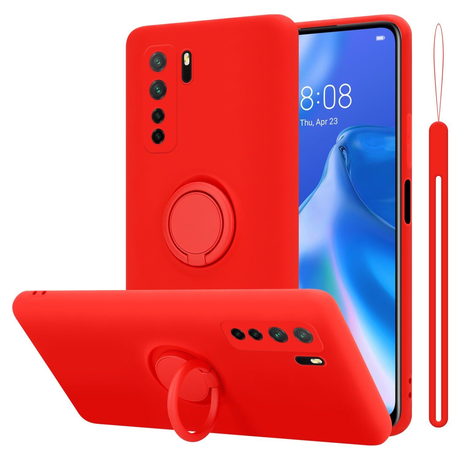 Cadorabo Handyhülle für Huawei P40 LITE 5G / NOVA 7 SE Hülle Huawei P40 LITE 5G / NOVA 7 SE, Robustes Hard Case - Handy Schutzhülle - Hülle - Back Cover Bumper