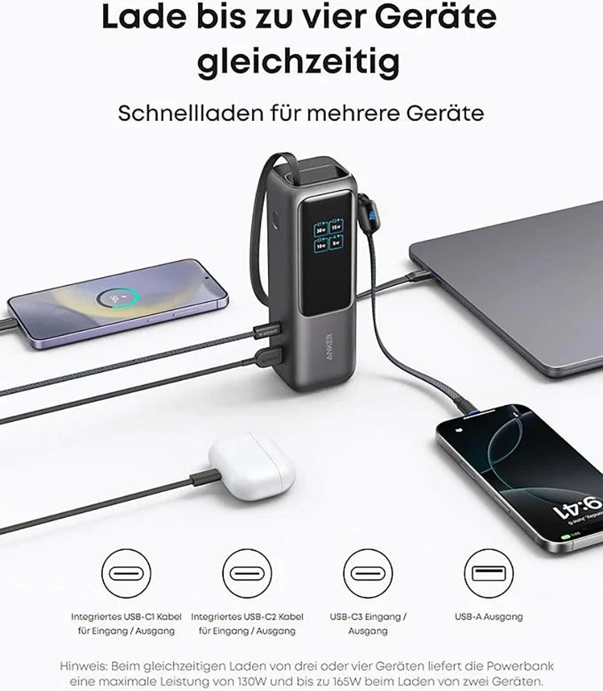 Anker A1695 (25.000mAh / 165W) Powerbank 25000 mAh