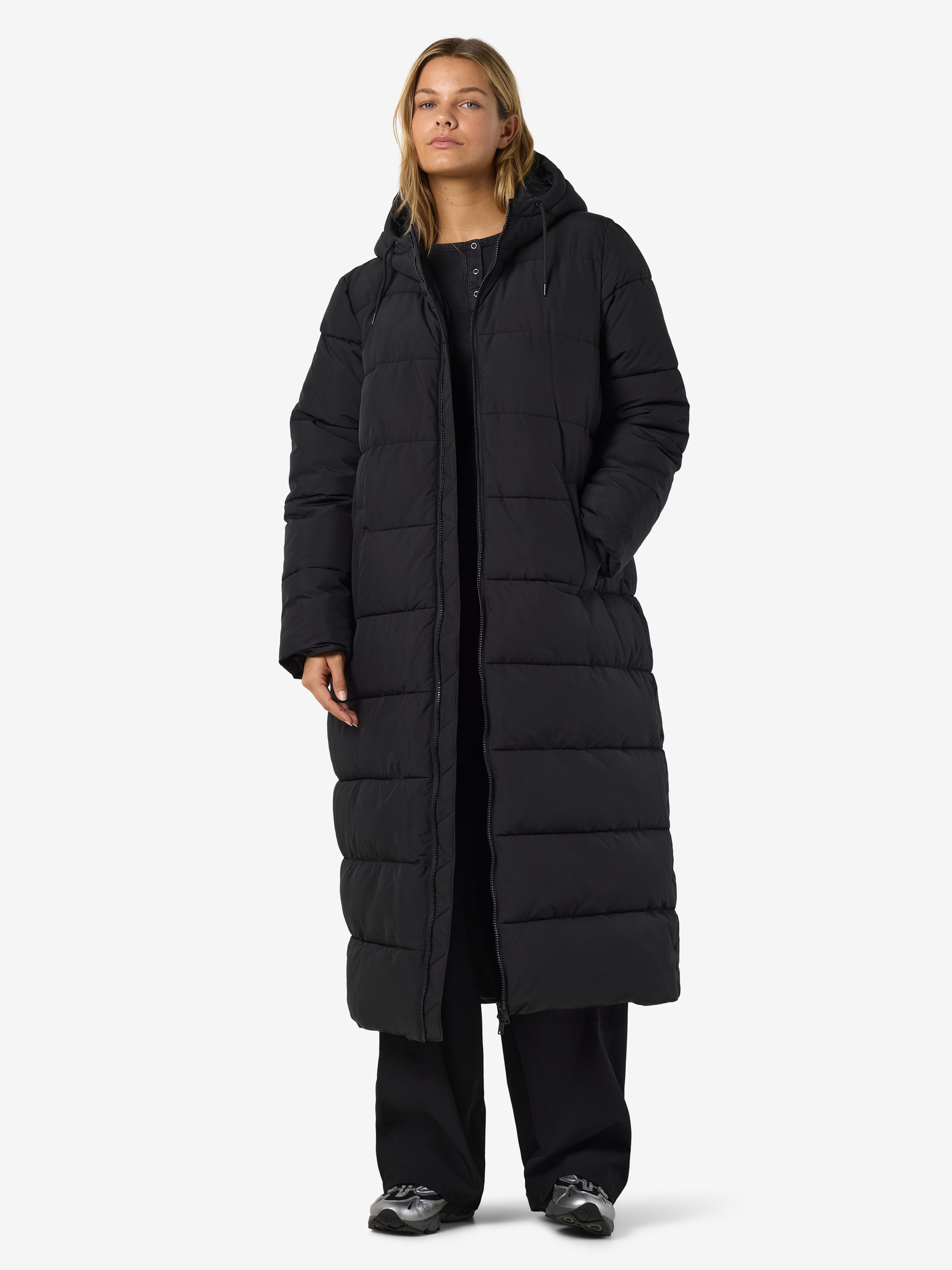Noisy may Steppmantel NMROSY X-LONG PUFFER COAT NOOS Kunstfaser
