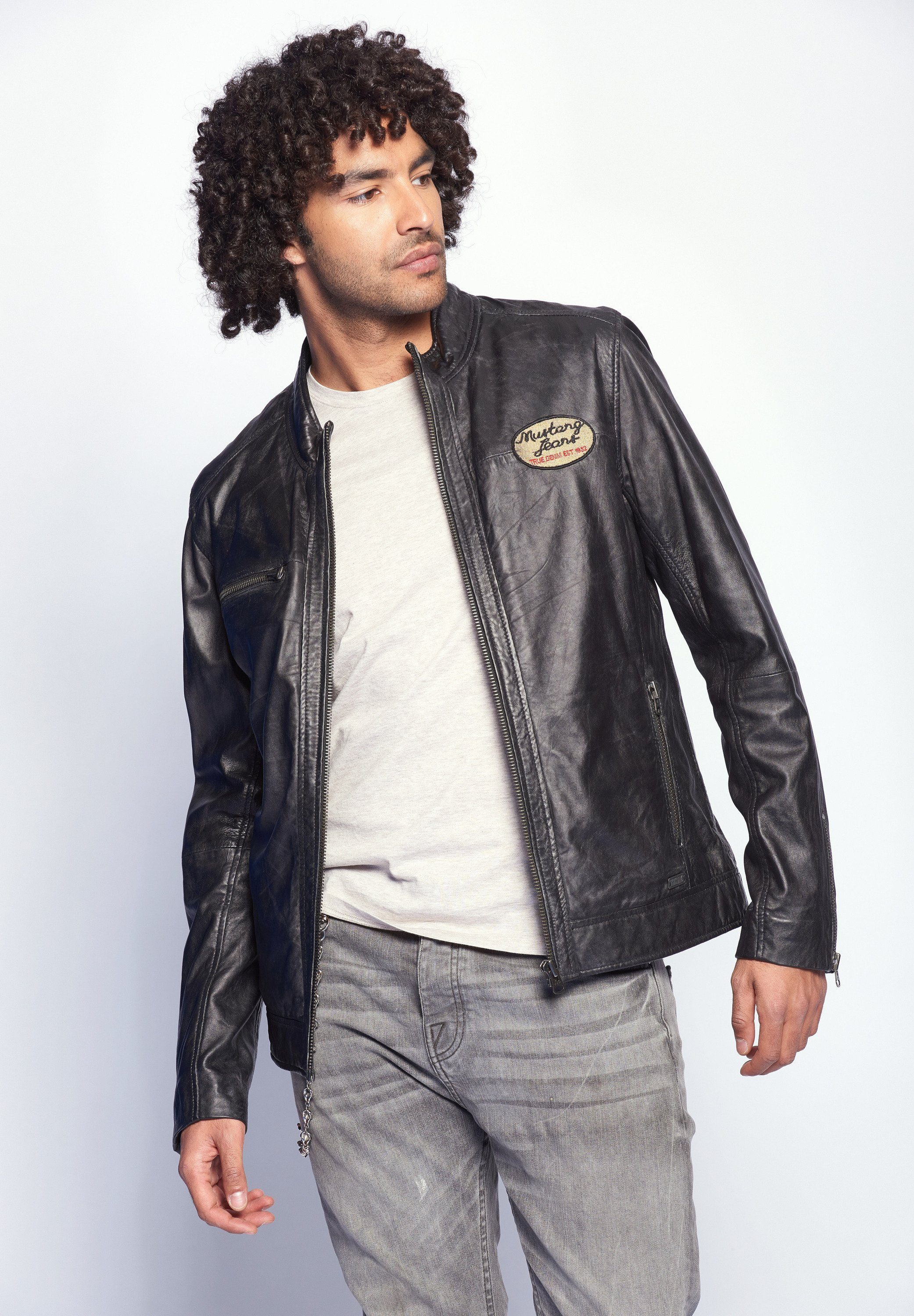 MUSTANG Lederjacke Varberg günstig online kaufen