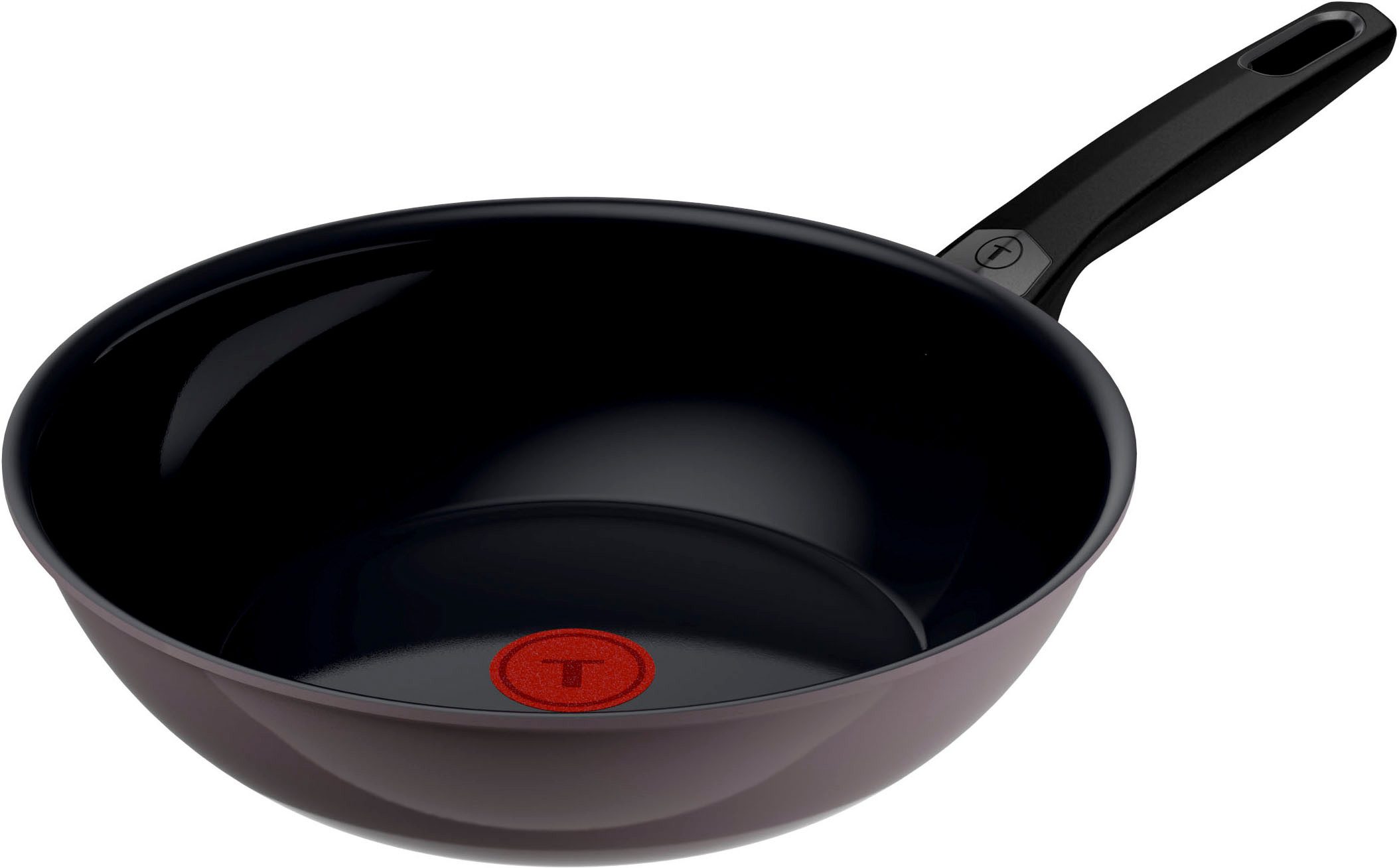 Tefal Wok Ceramic Control Grey, Aluminium (1-tlg), Keramikbeschichtung, Induktion, Thermo-Signal Temperaturanzeiger