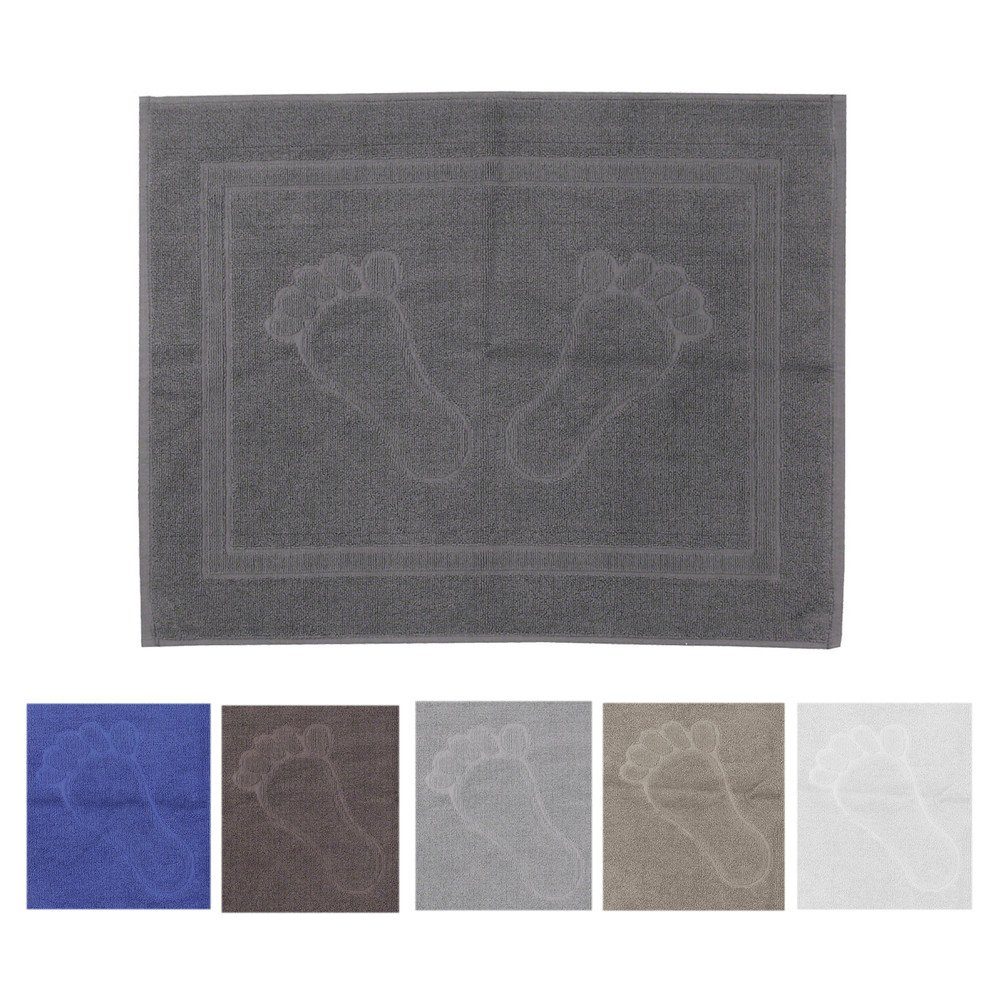 Casa Colori Duschmatte Frottier Duschvorleger 50x70 cm Uni einfarbig Farbwa günstig online kaufen