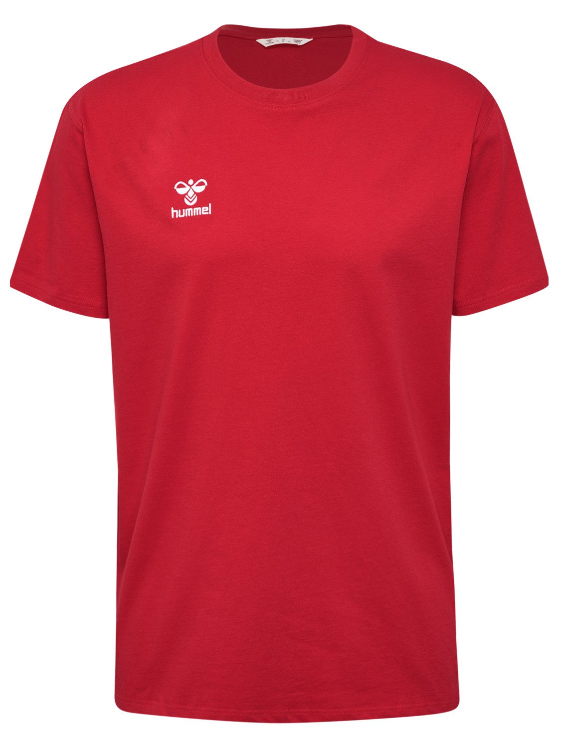 hummel T-Shirt Rundhalsausschnitt gesticktes Logo Regular günstig online kaufen