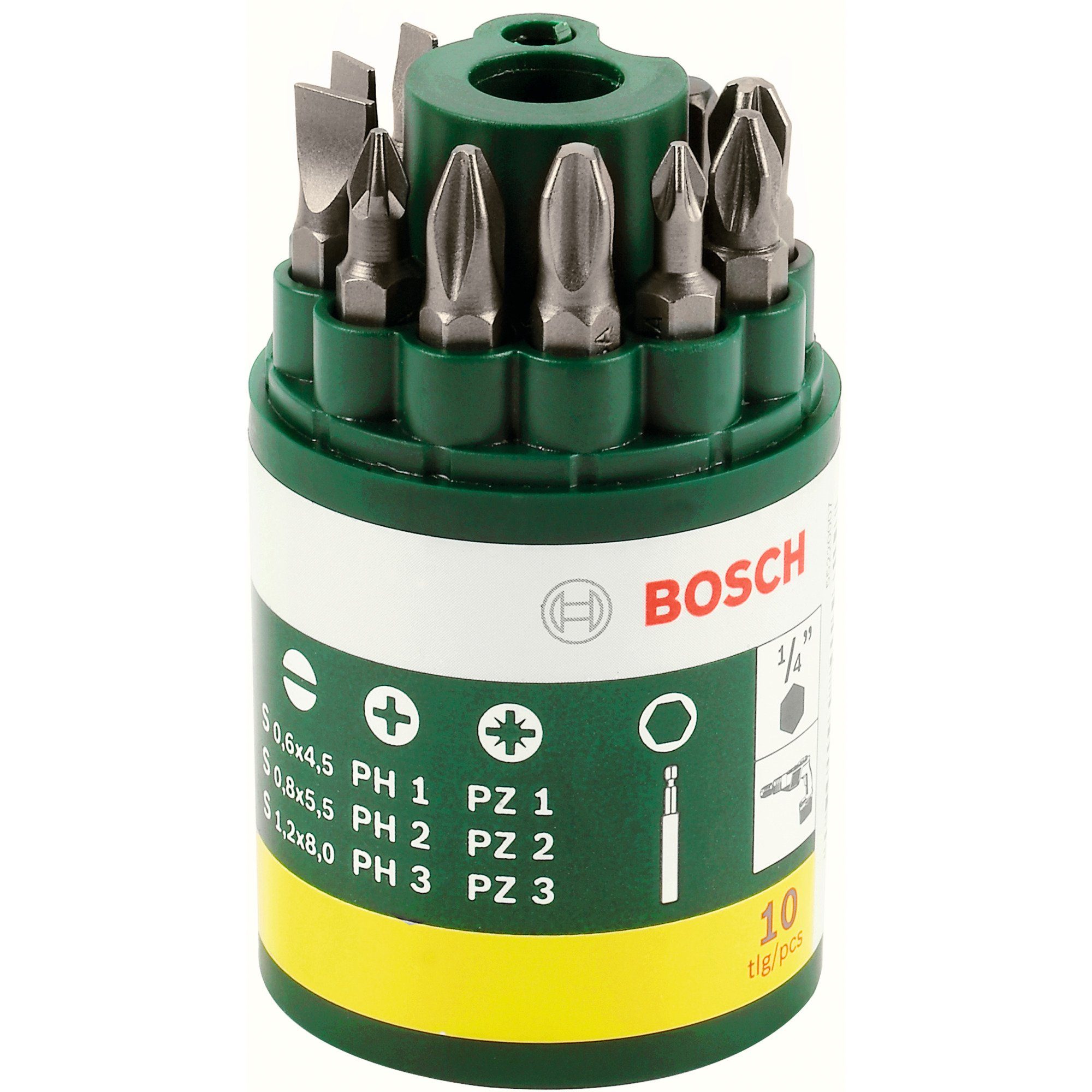 Bohrer- und Bitset Bosch Heimwerken & Garten Bit-Set, 10-teilig