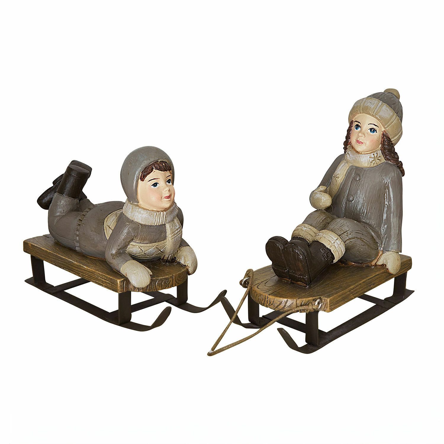 Mirabeau Weihnachtsfigur Deko-Figur 2er Set Xavienne bunt (2er Set, 2er Set)