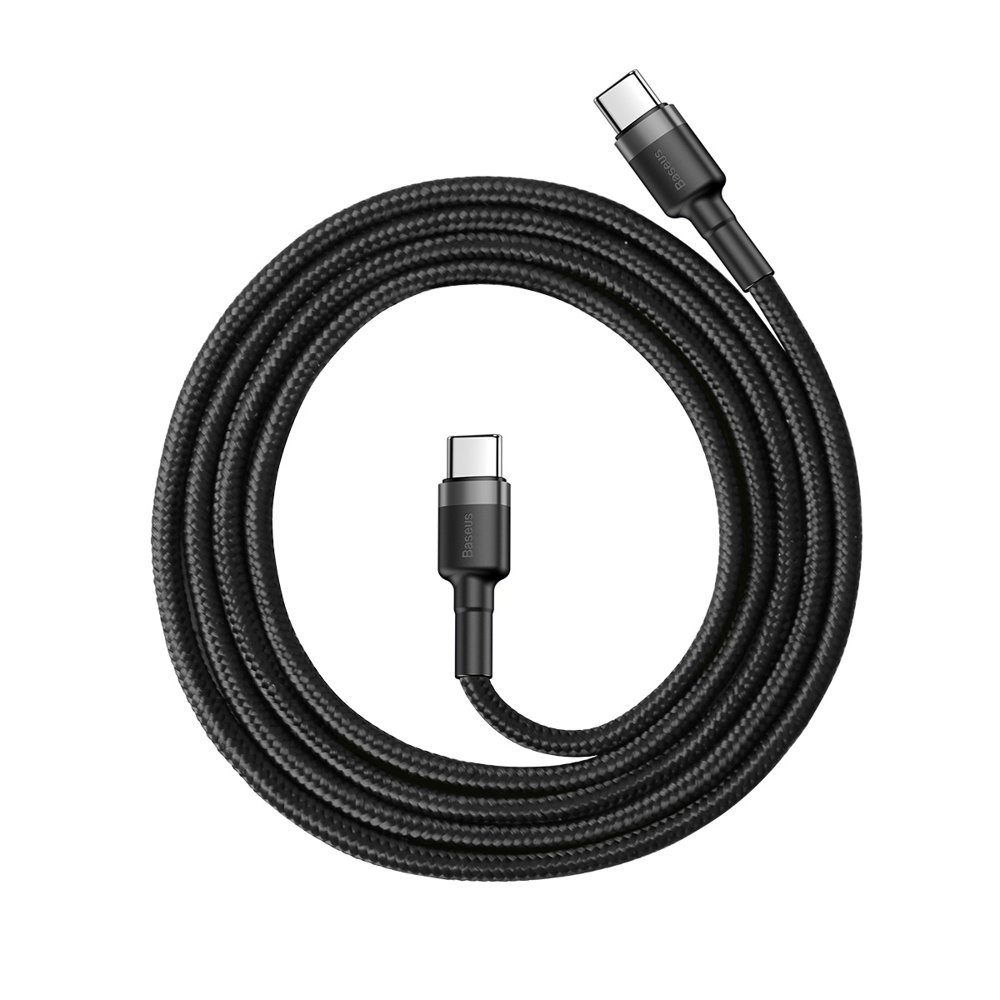 Baseus Nylonkabel USB-C PD / USB-C PD PD2.0 60W 20V 3A QC3.0 1M Smartphone-Kabel, USB-C (100 cm)