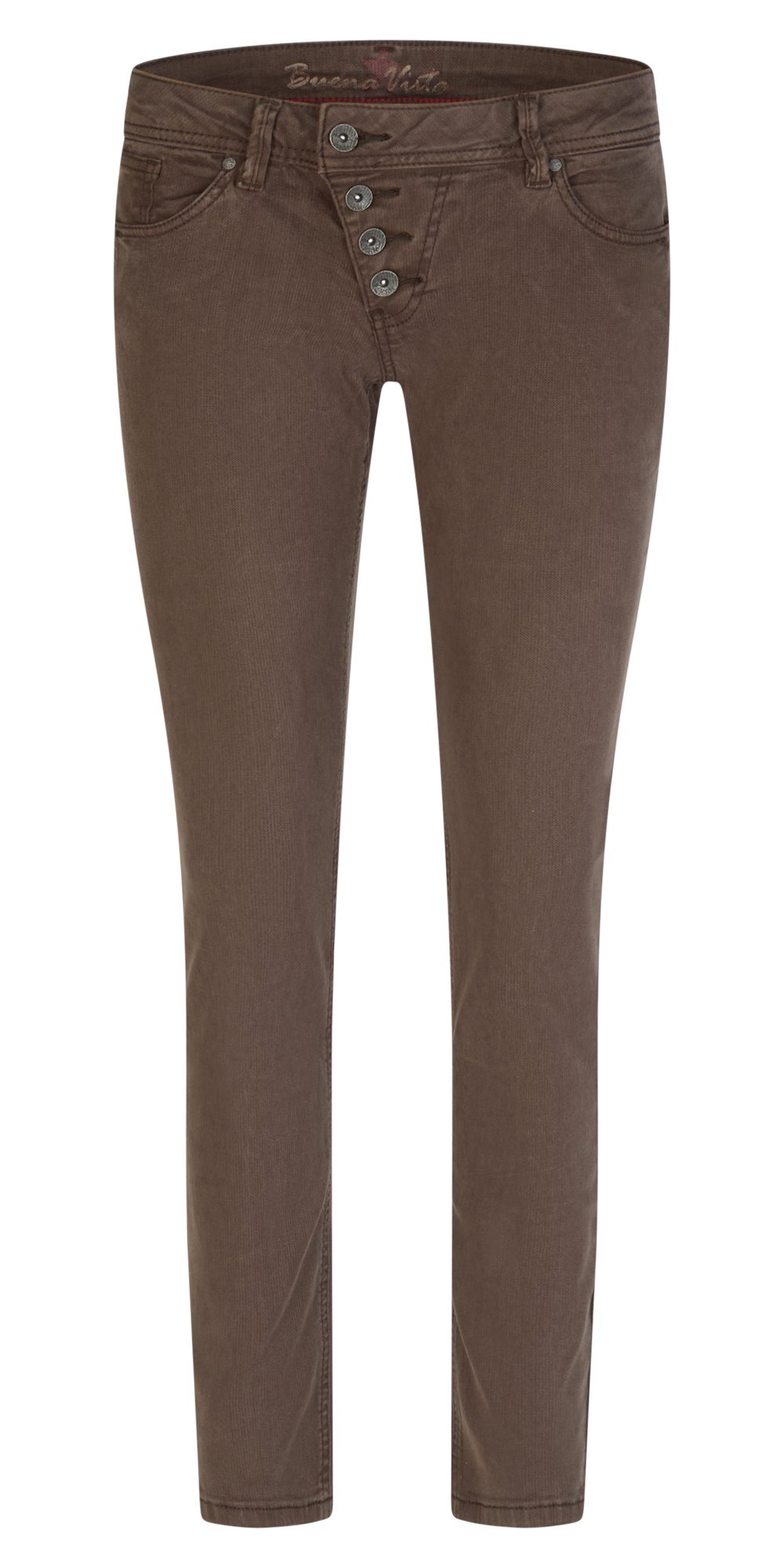 Stretch-Jeans BUENA VISTA MALIBU CROPPED choco 2509 B5826 4212.6970 - Jacquard Twil