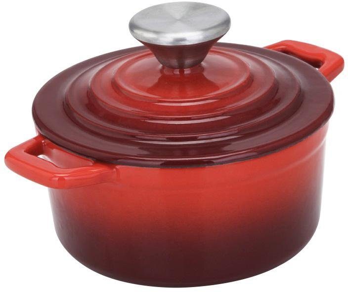 CS Koch-Systeme Topf-Set Xanten, Gusseisen (Set, 7-tlg., je 1 Fleischtopf Ø 15/26 cm, 1 Bratentopf Ø 23 cm, 1 Pfanne Ø 28 cm), Induktion