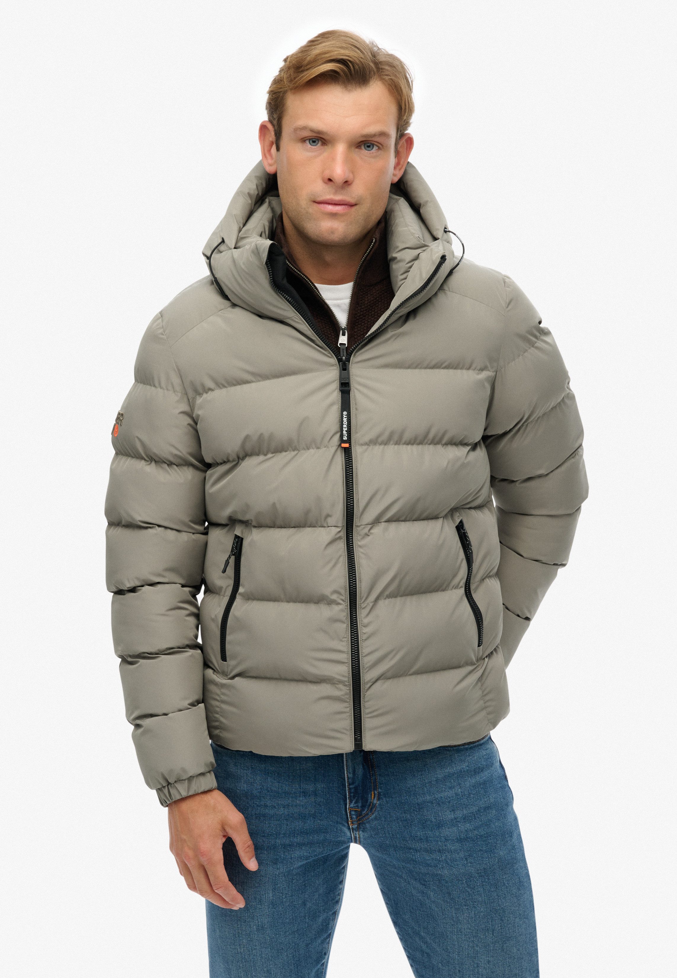 Superdry Steppjacke HOODED SPORTS PUFFER JACKET günstig online kaufen
