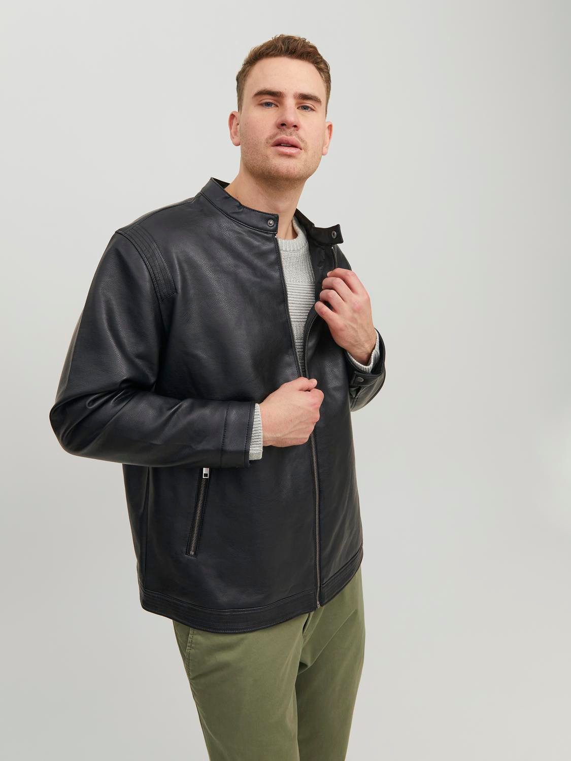 Jack & Jones PlusSize Bikerjacke JJEROCKY CLEAN JACKET NOOS PLS günstig online kaufen