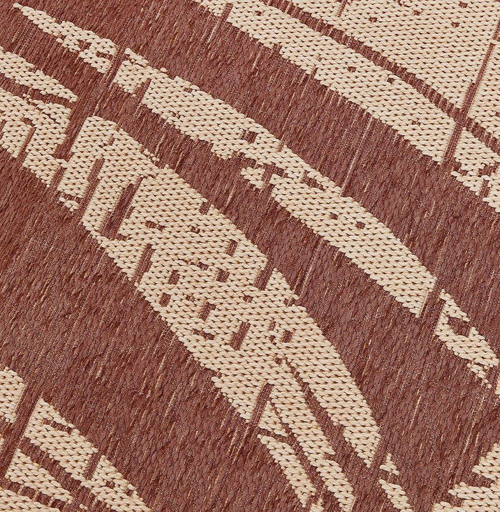 mm 1 Kokoon Höhe: Teppich Design, Rot SHIDA,