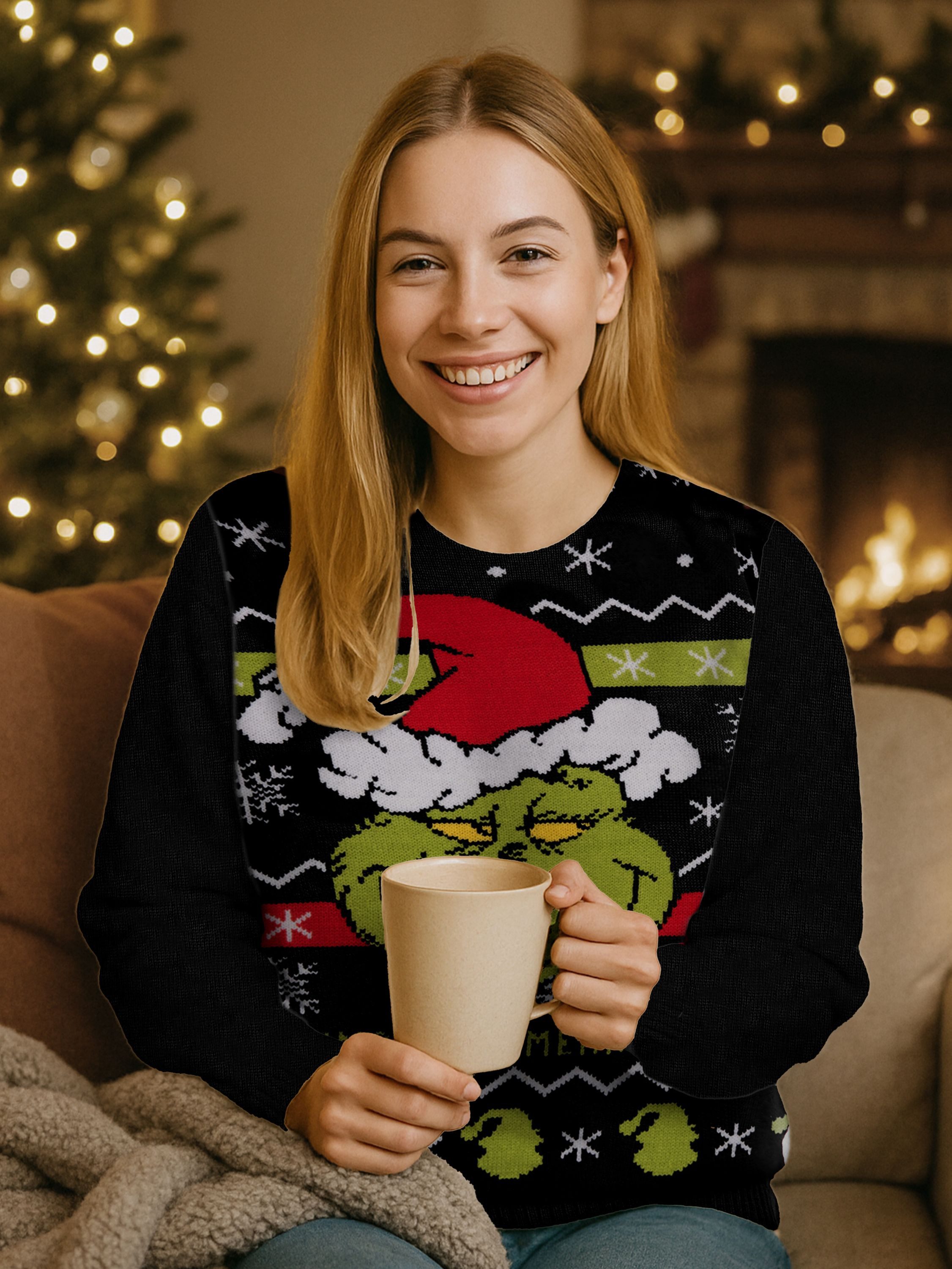 United Labels® Weihnachtspullover The Grinch Ugly Sweater - Merry Grinchmas
