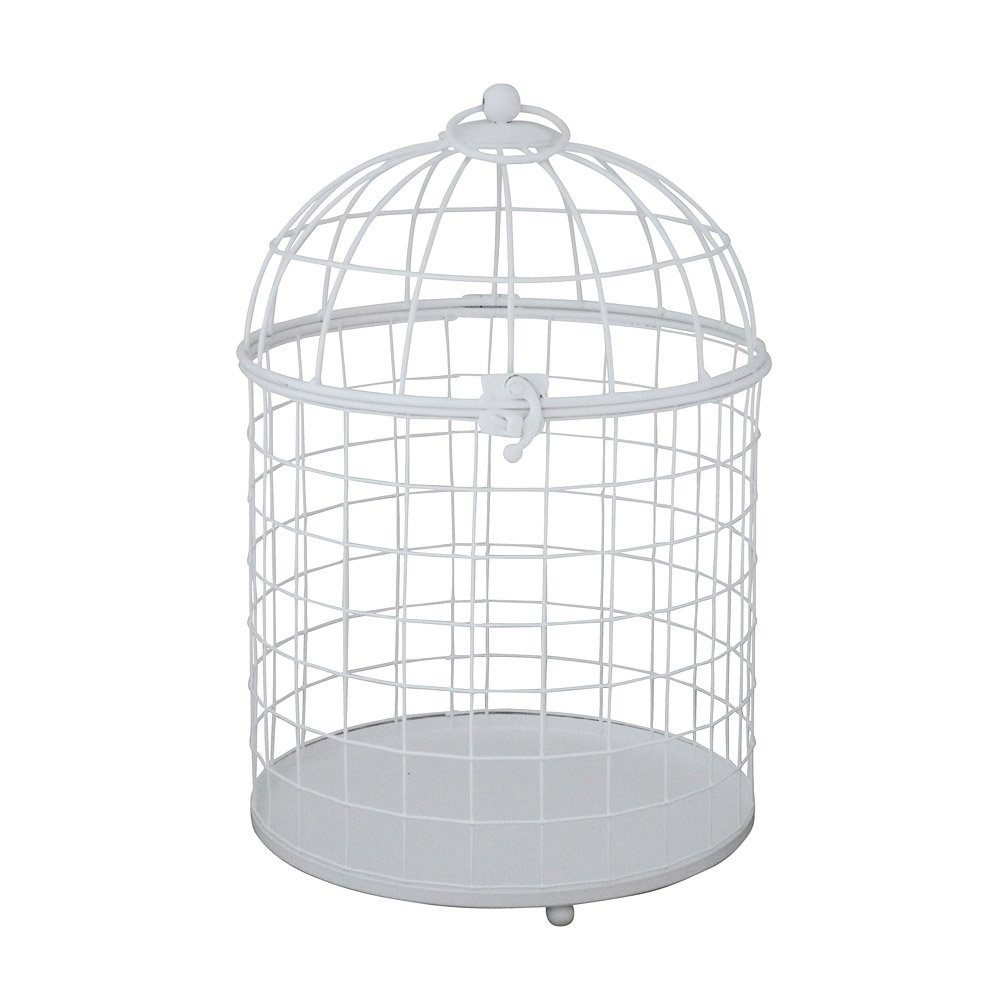 Grafelstein Dekoobjekt Deko-Vogelkäfig HEDWIG weiß aus Metall H31cm im modernen Landhausstil (nein, nein)