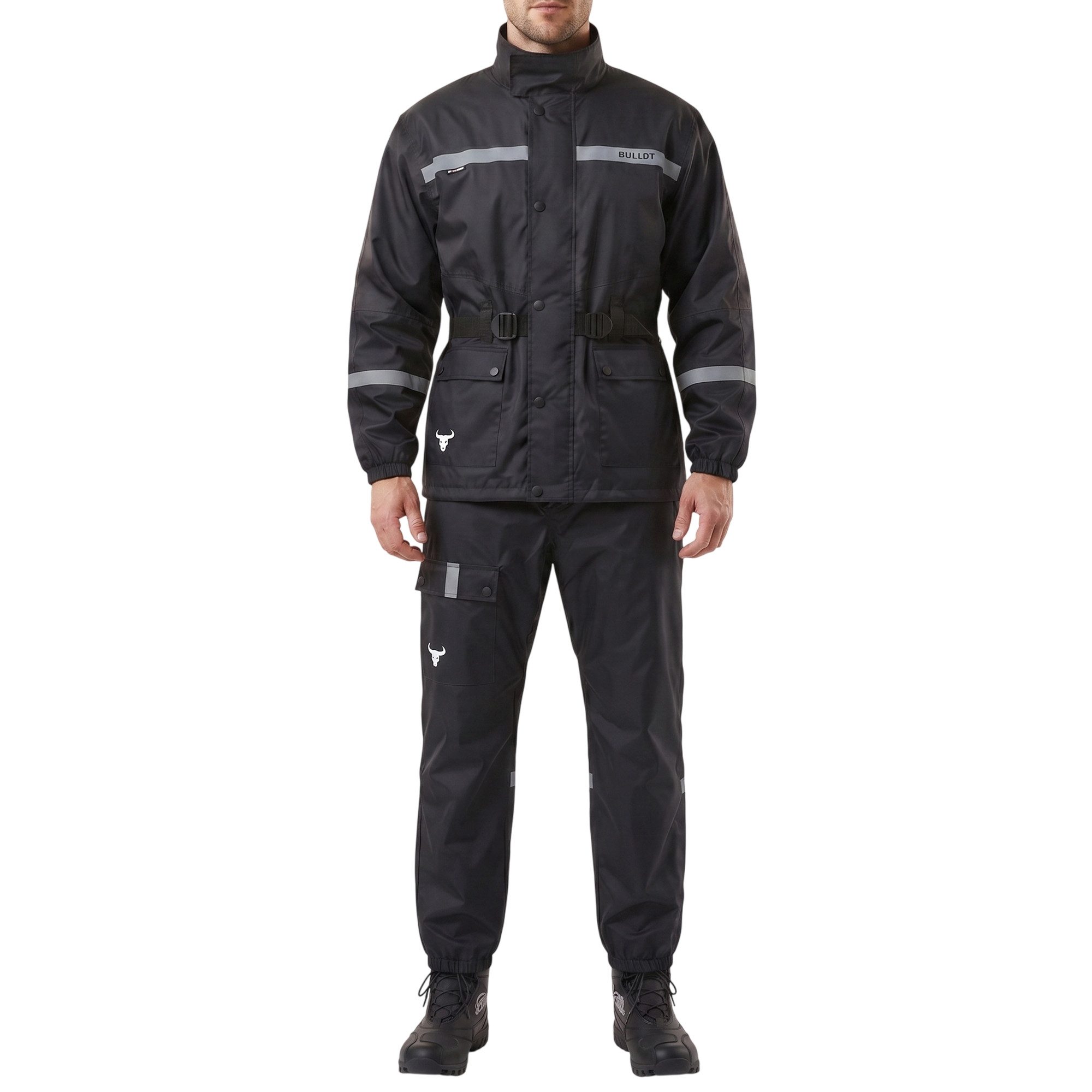 BULLDT Regenoverall BLD-Rainsuit-1 BULLDT Herren Motorrad Regenkombi Regenjacke Regenhose