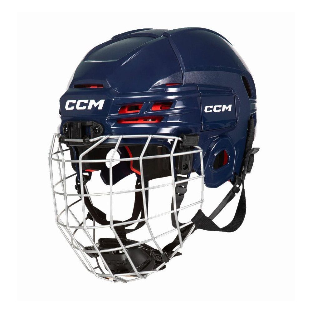 CCM Eishockey Schienbeinschoner Ccm Tacks 70 Navy Eishockeyhelm Combo Bambini