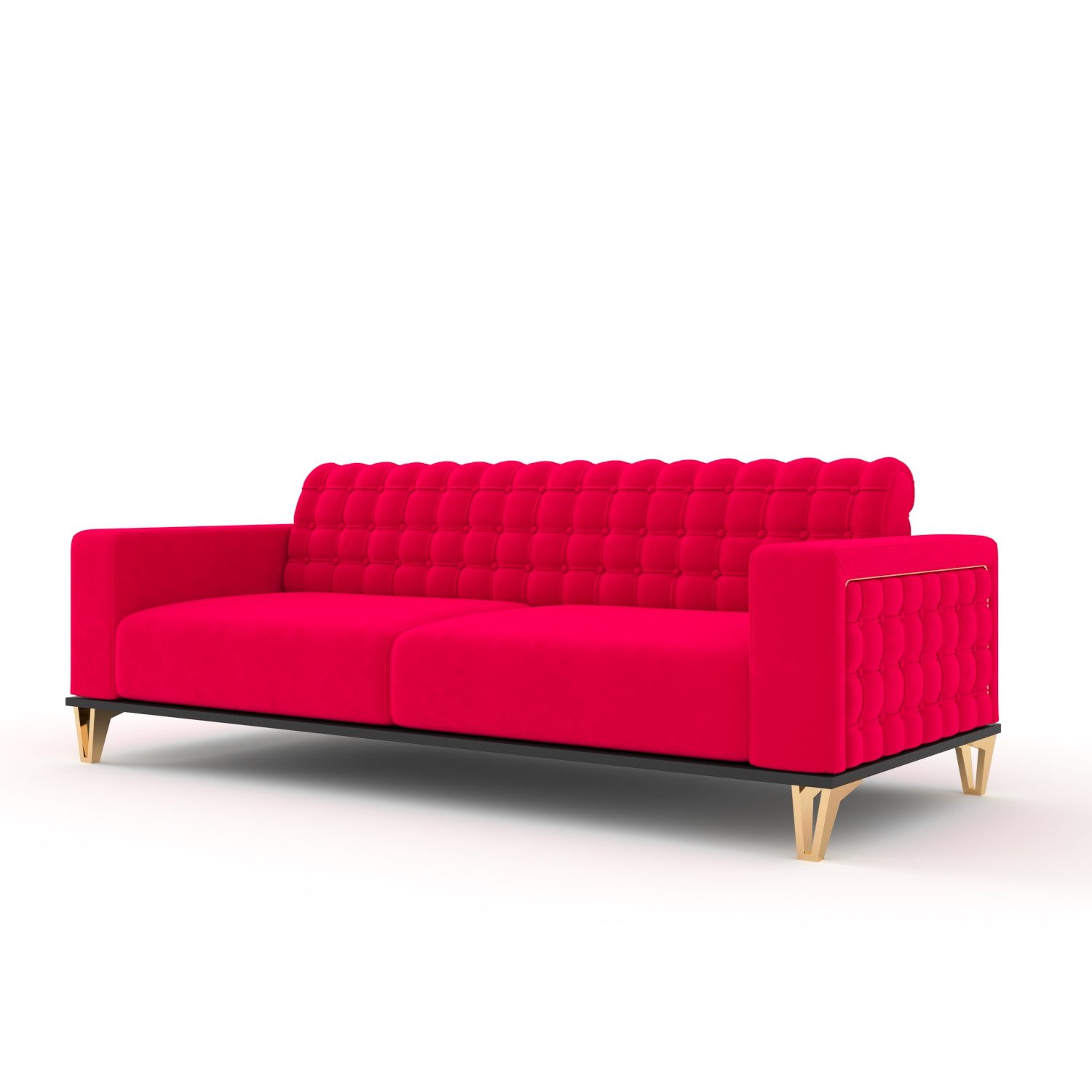 Möbeldreams Chesterfield-Sofa Chesterfield Sofa 3er Sofa * Schlaffunktion * Modern *GRATIS-KISSEN*