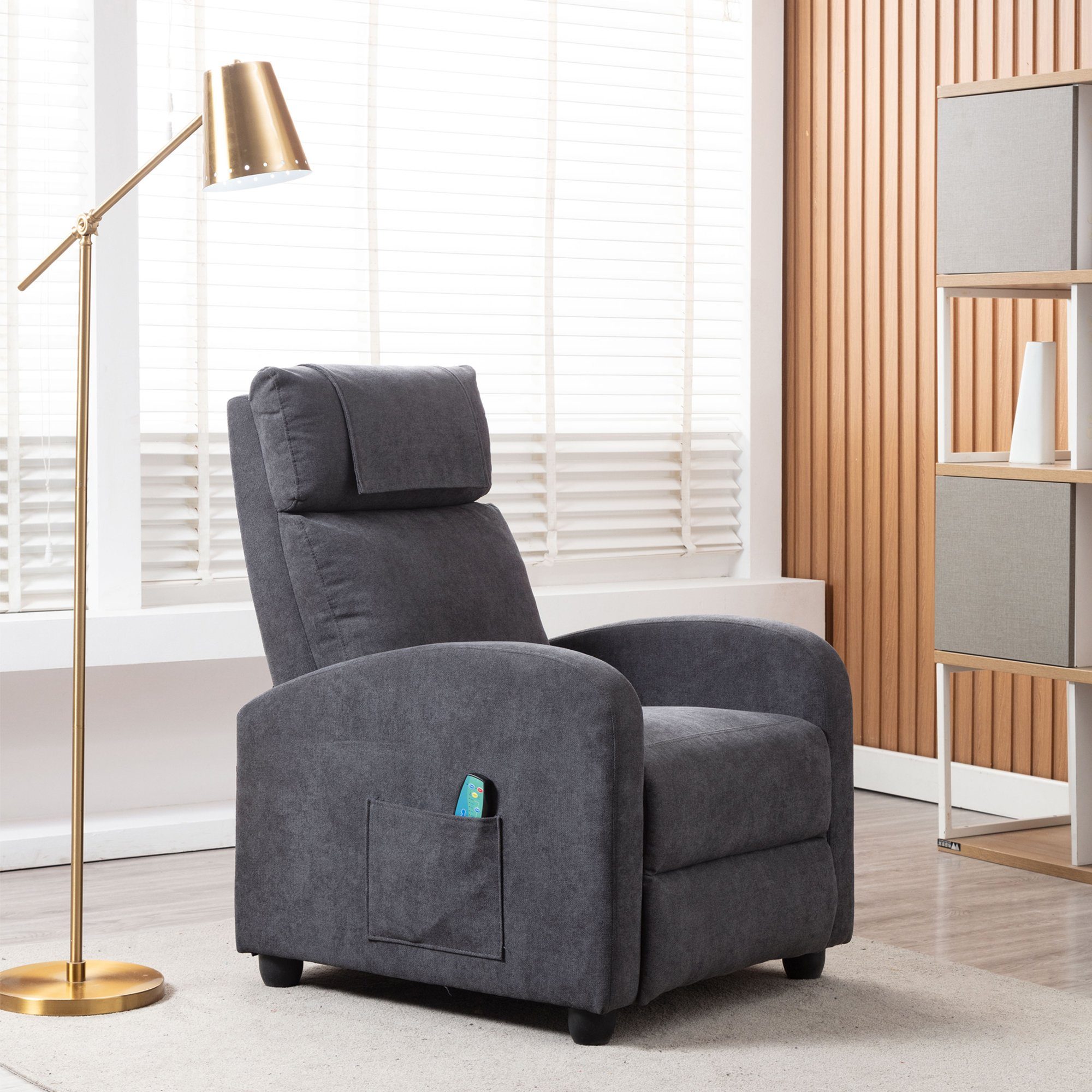 HomeGuru Relaxsessel »Relaxsessel mit Liegefunktion, Massagefunktion und  Wärmefunktion, Fernsehsessel«, Stoff, braun online kaufen | OTTO