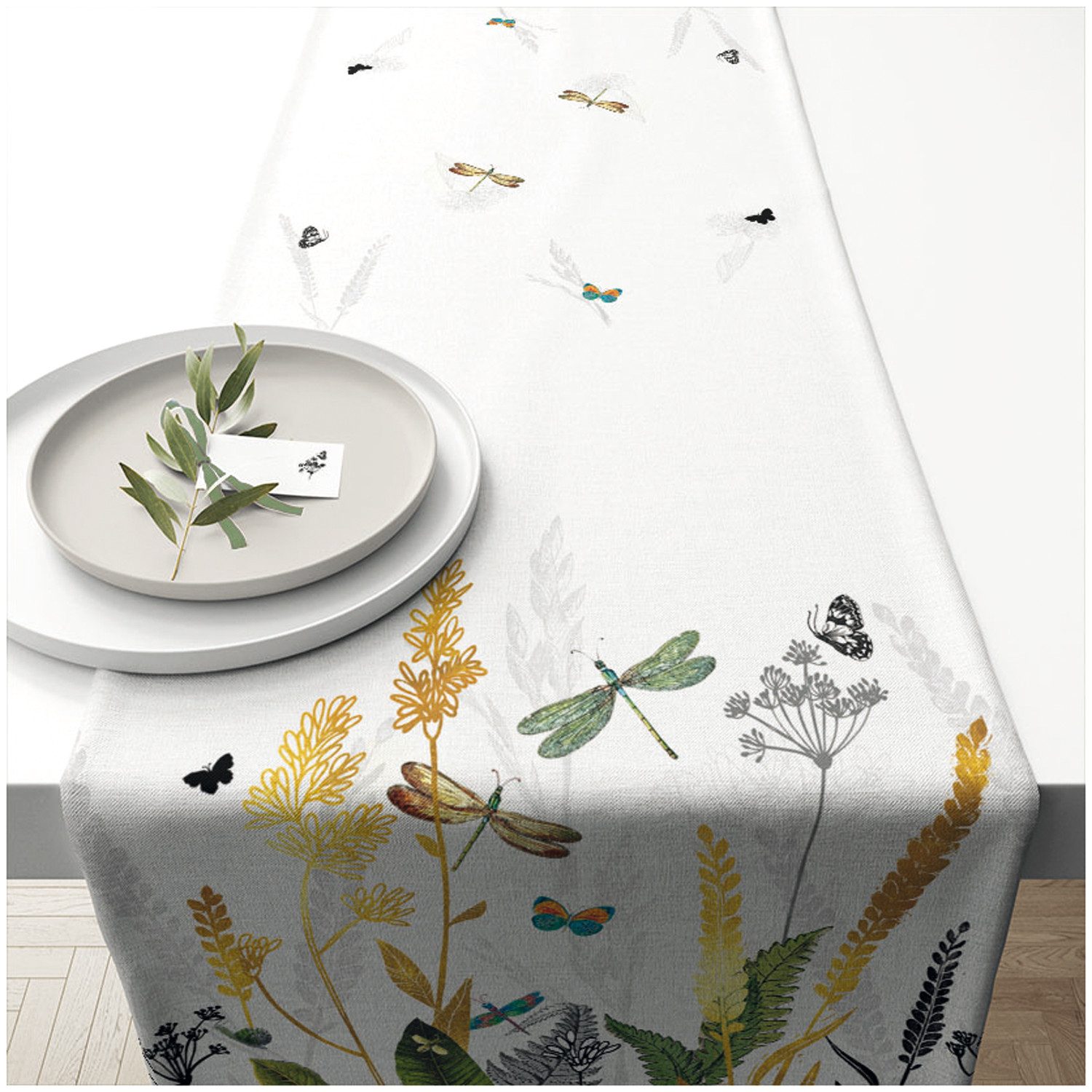 Ambiente® Tischläufer Ornamental flowers (1-tlg, 1-teilig), günstig online kaufen