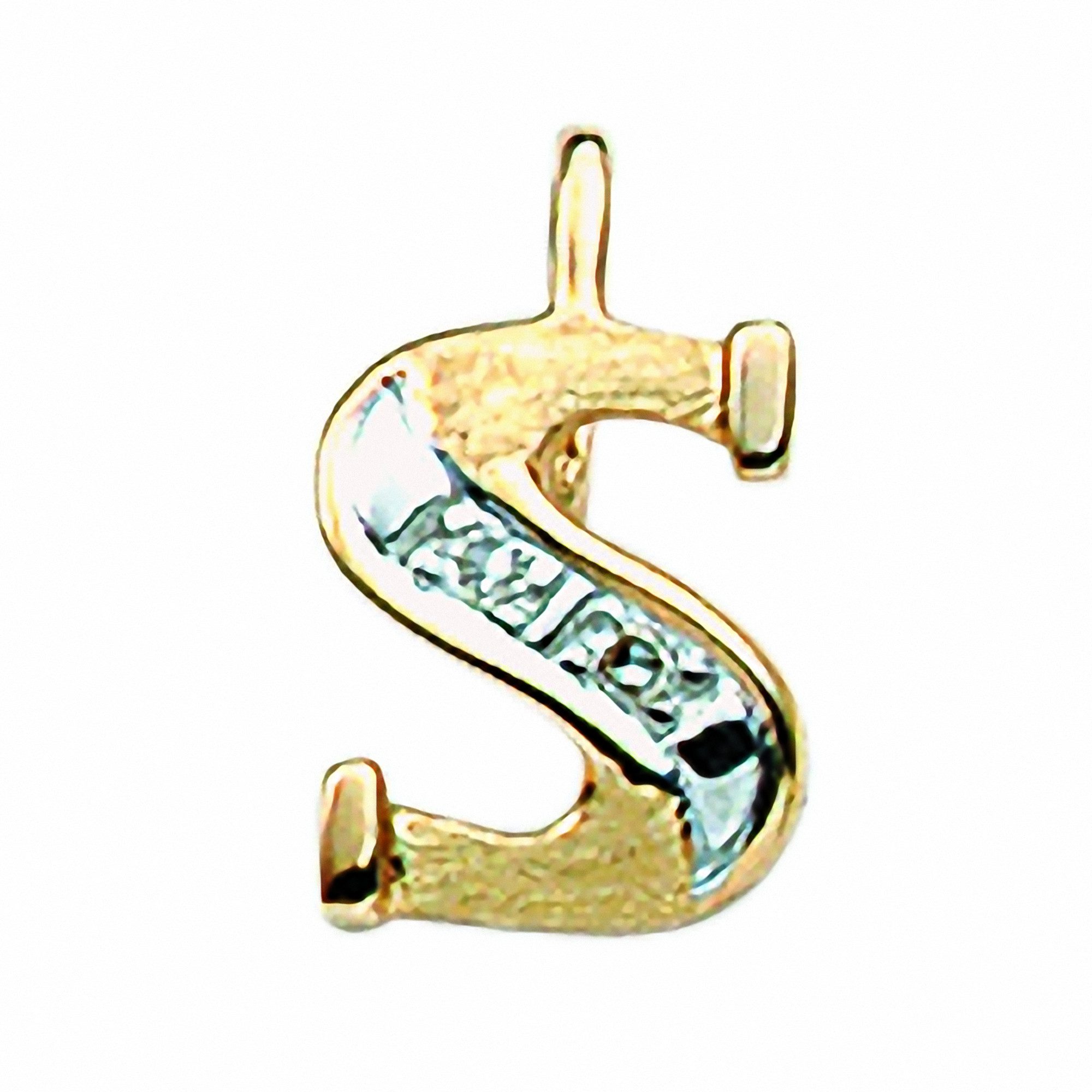 Adelia´s Namenskette Halskette - Namenskette mit Buchstabenanhänger S mit Diamant aus, Schmuckset mit bis 45 cm stufenlos verstellbarer 925 Silber Halskette