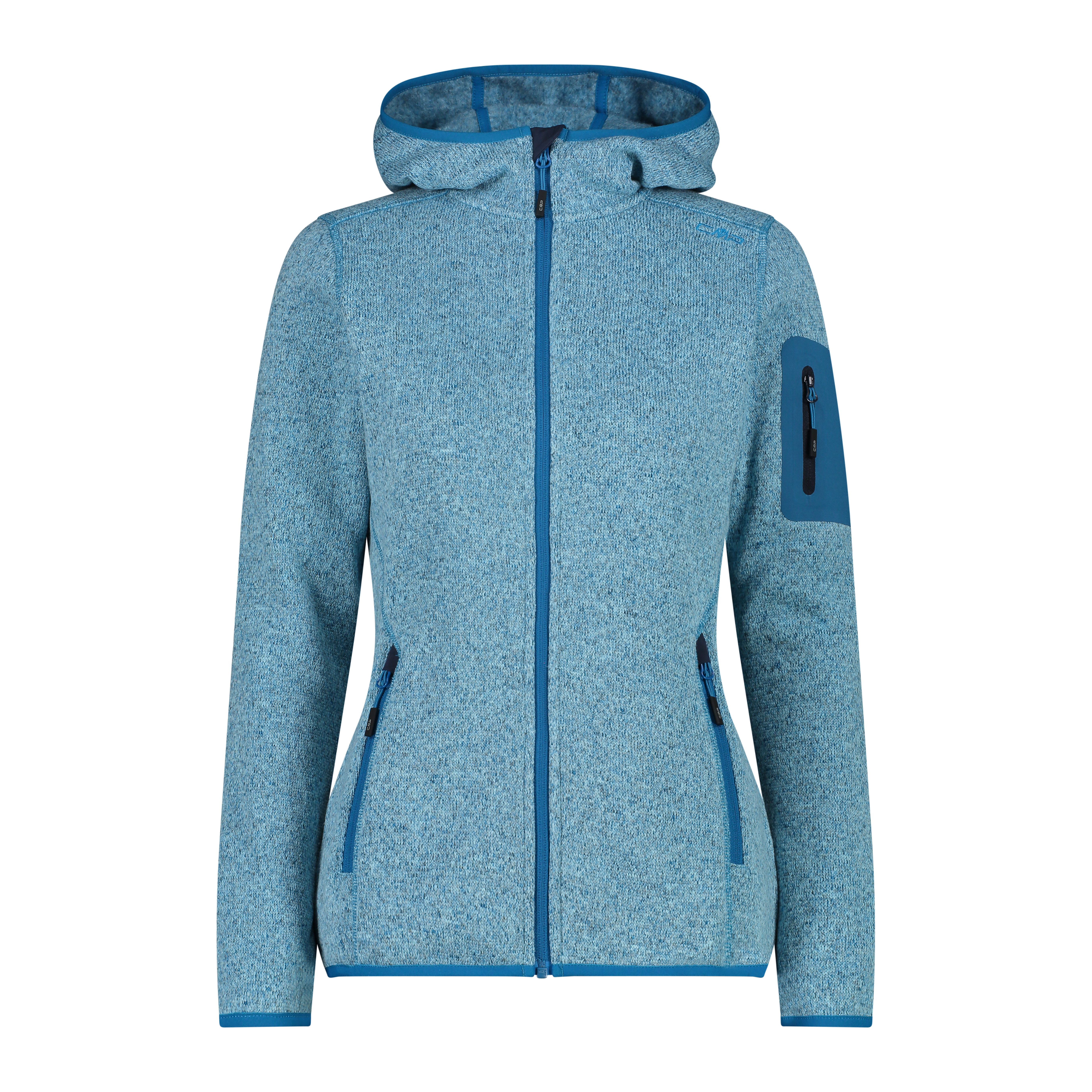 CMP Fleecejacke CMP Damen Jacke Knitted Melange Hoody 3H19826 günstig online kaufen