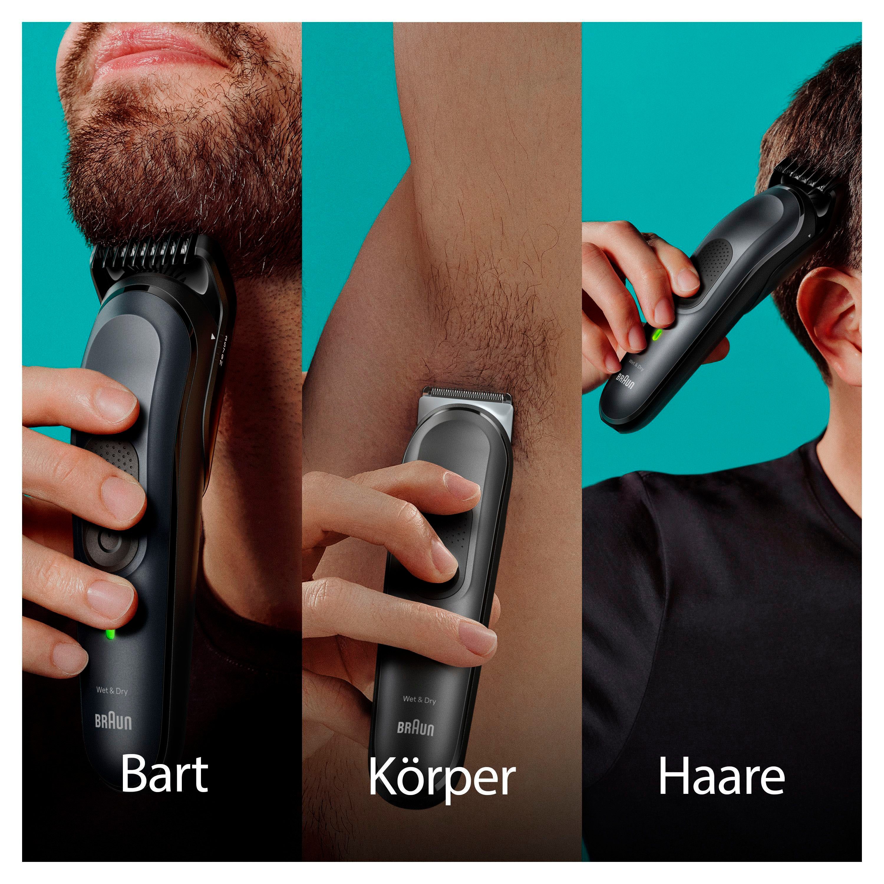 Braun Haarschneider All-In-One Styling Set MGK7491, Styling Set, Wasserdicht, 17-in-1 Barttrimmer