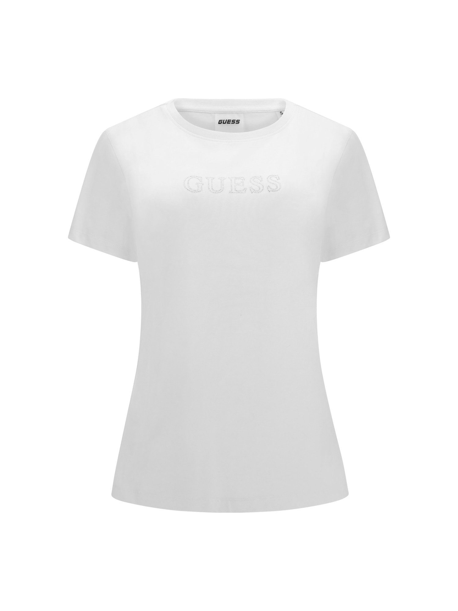 Guess T-Shirt - basic T-Shirt - Shirt kurzarm Damen - T-Shirt mit Strass Lo günstig online kaufen