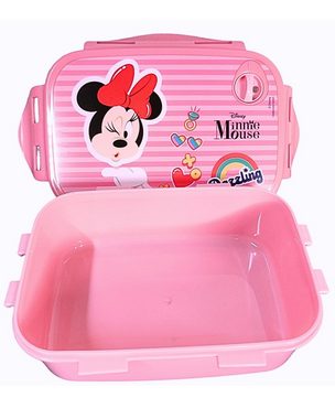 Disney Minnie Mouse Lunchbox Minnie Maus, Kunststoff, (2-tlg), Kinder Set Brotdose + Alu Trinkflasche BPA frei