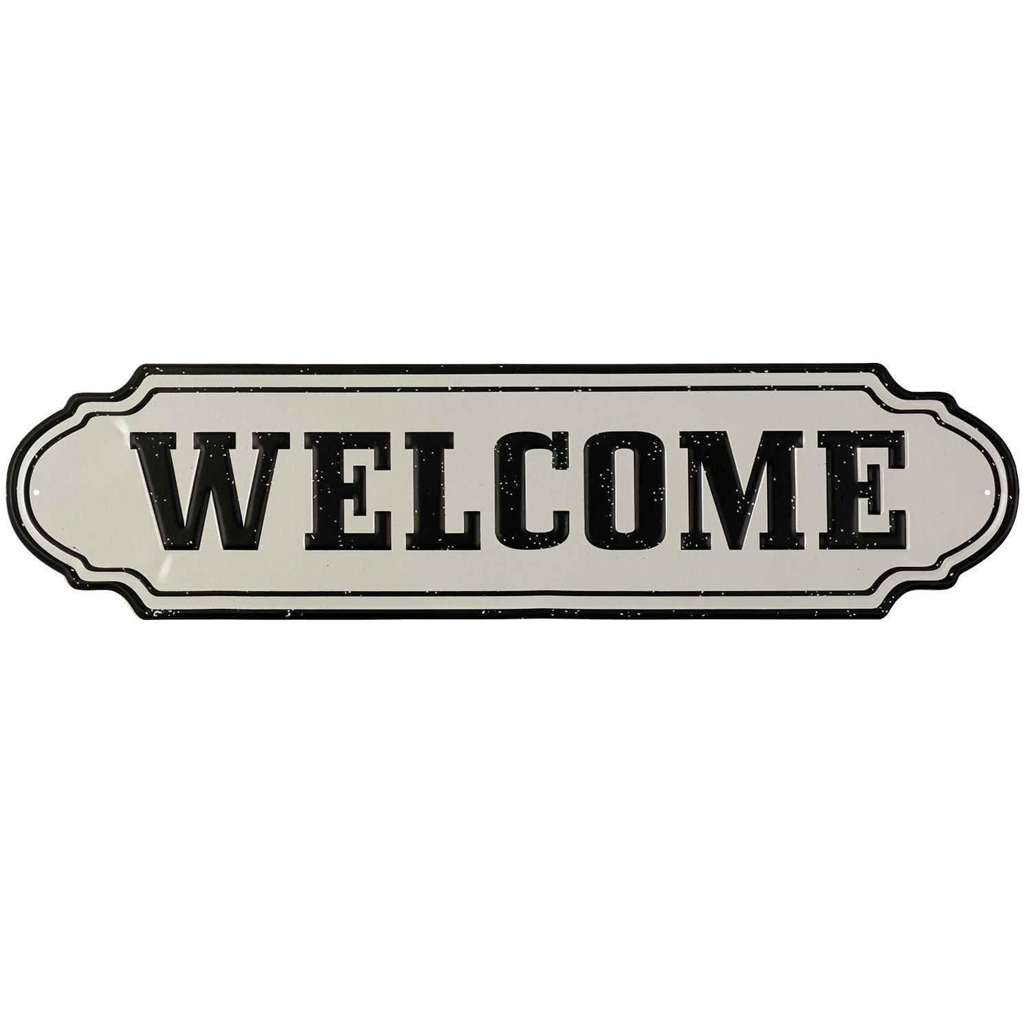 Moritz Metallschild Home Welcome Willkommen Zuhause Heim, Vintage Retro Deko Schild Metallschild Wandbild Schild