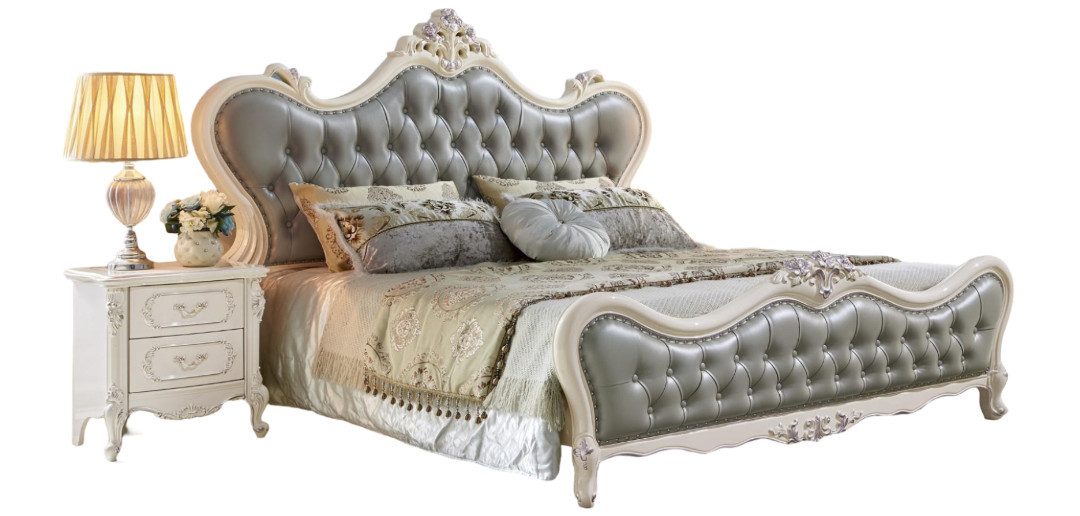 Xlmoebel Bett Designer Polsterbett Doppel 180x200cm Sofort (1-tlg., Nur Bett), Made in Europa