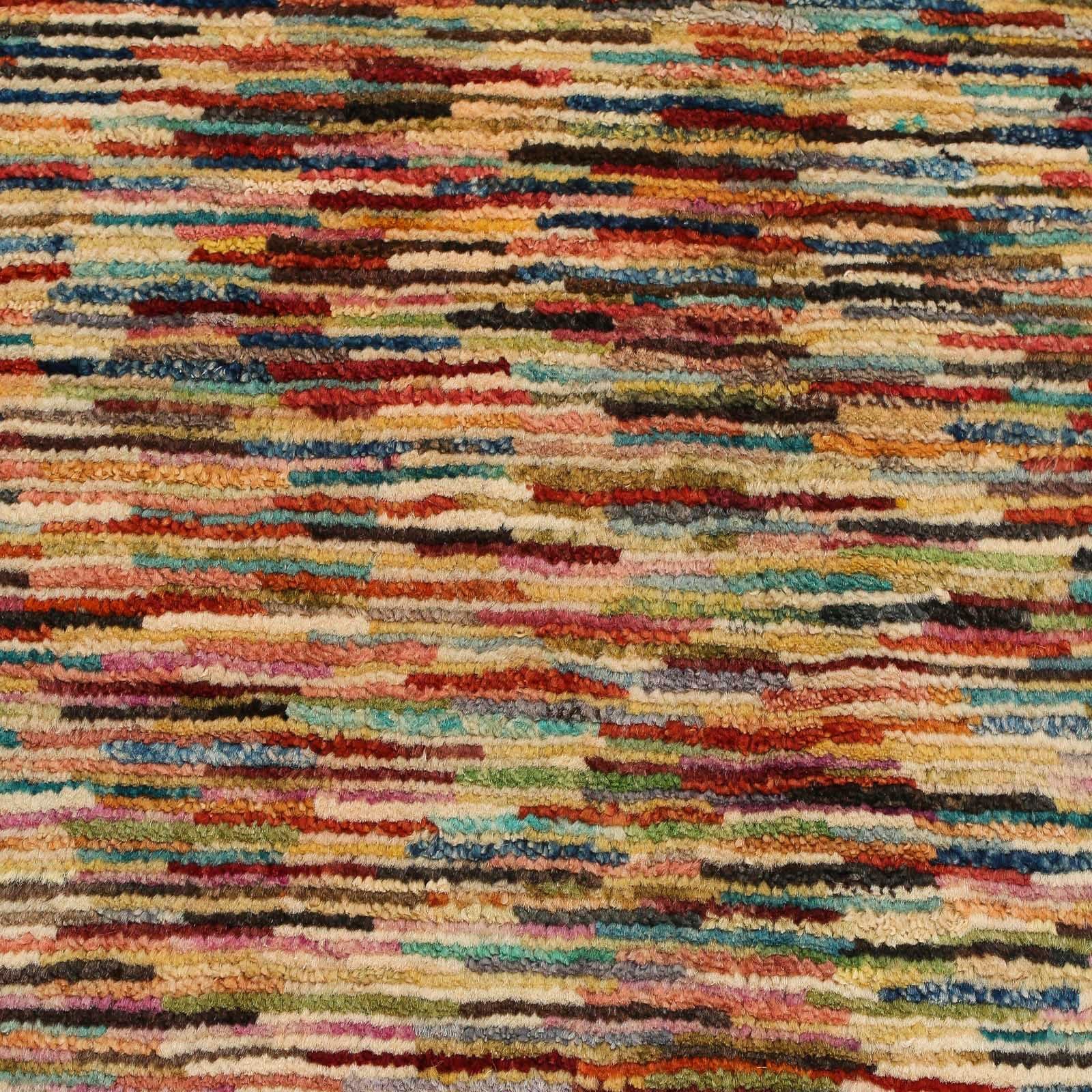 morgenland, mm, 172 115 rechteckig, cm, Streifen Wollteppich x Höhe: 8 Handgeknüpft Multicolore