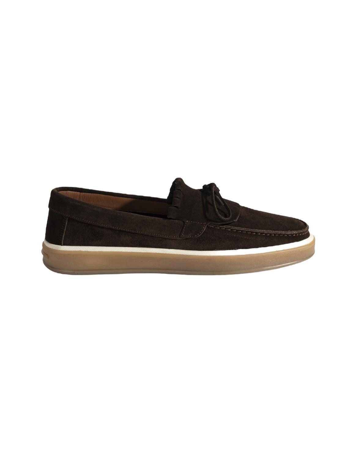 Desa Desa Herren-Slipper – Obermaterial aus Wildleder, Lederfutter, flacher Loafer