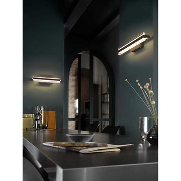 etc-shop LED Wandleuchte, Wandlampe Touchdimmer Wandleuchte Schlafzimmerleuchte silber