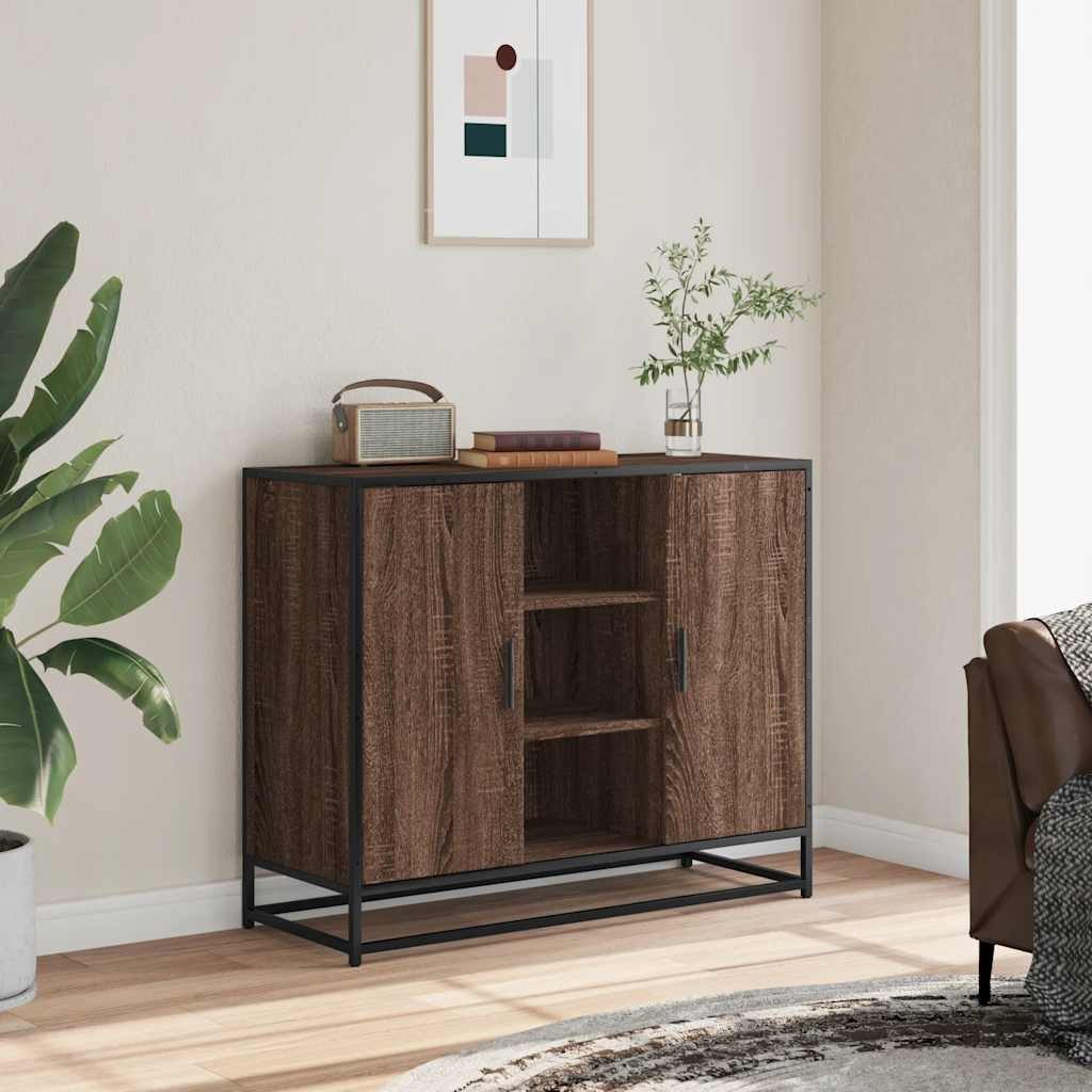 vidaXL Sideboard Sideboard Braun Eichen-Optik 92x35x76 günstig online kaufen